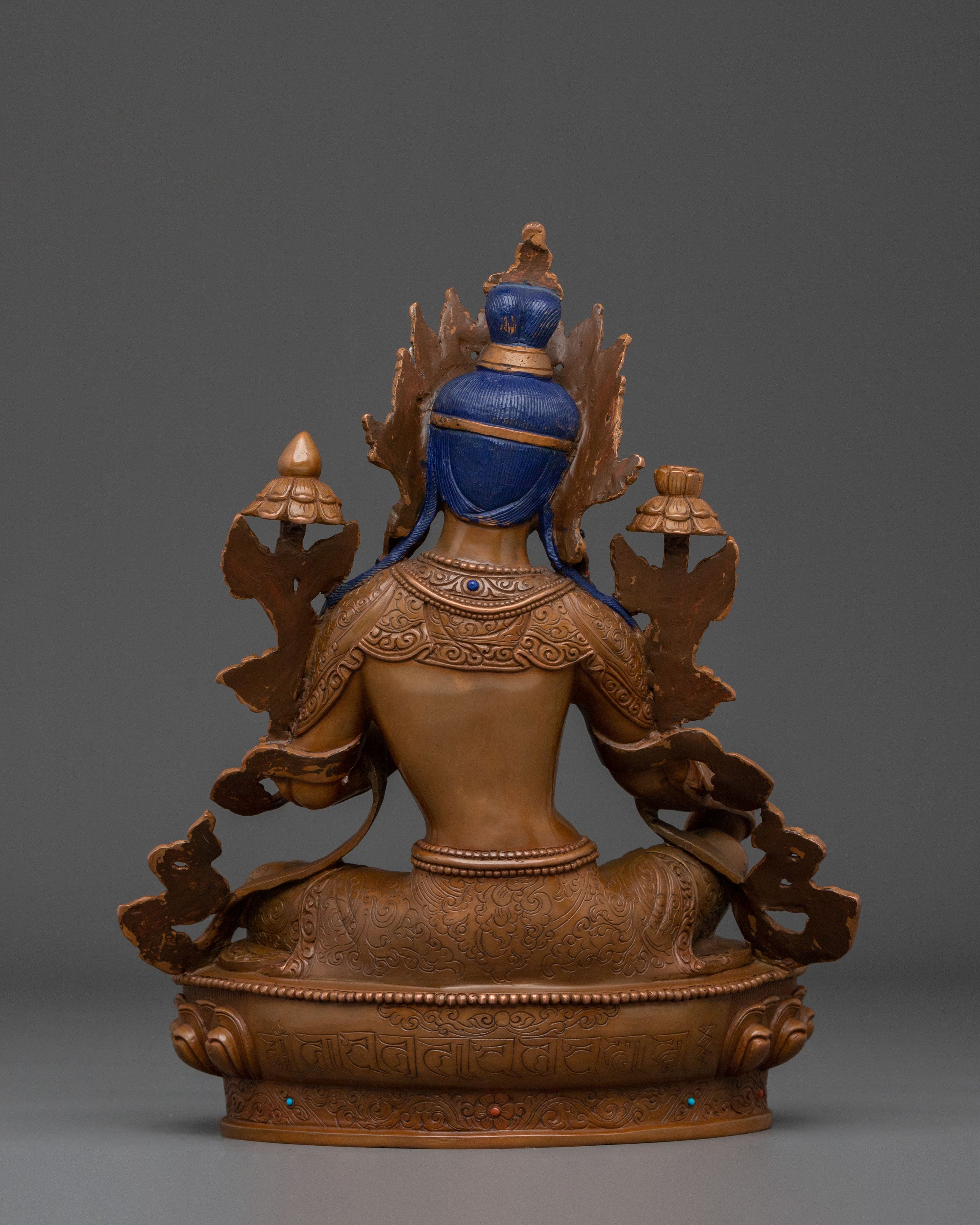 Tibetan Buddhism Green Tara Figurine | Altar Home Decor