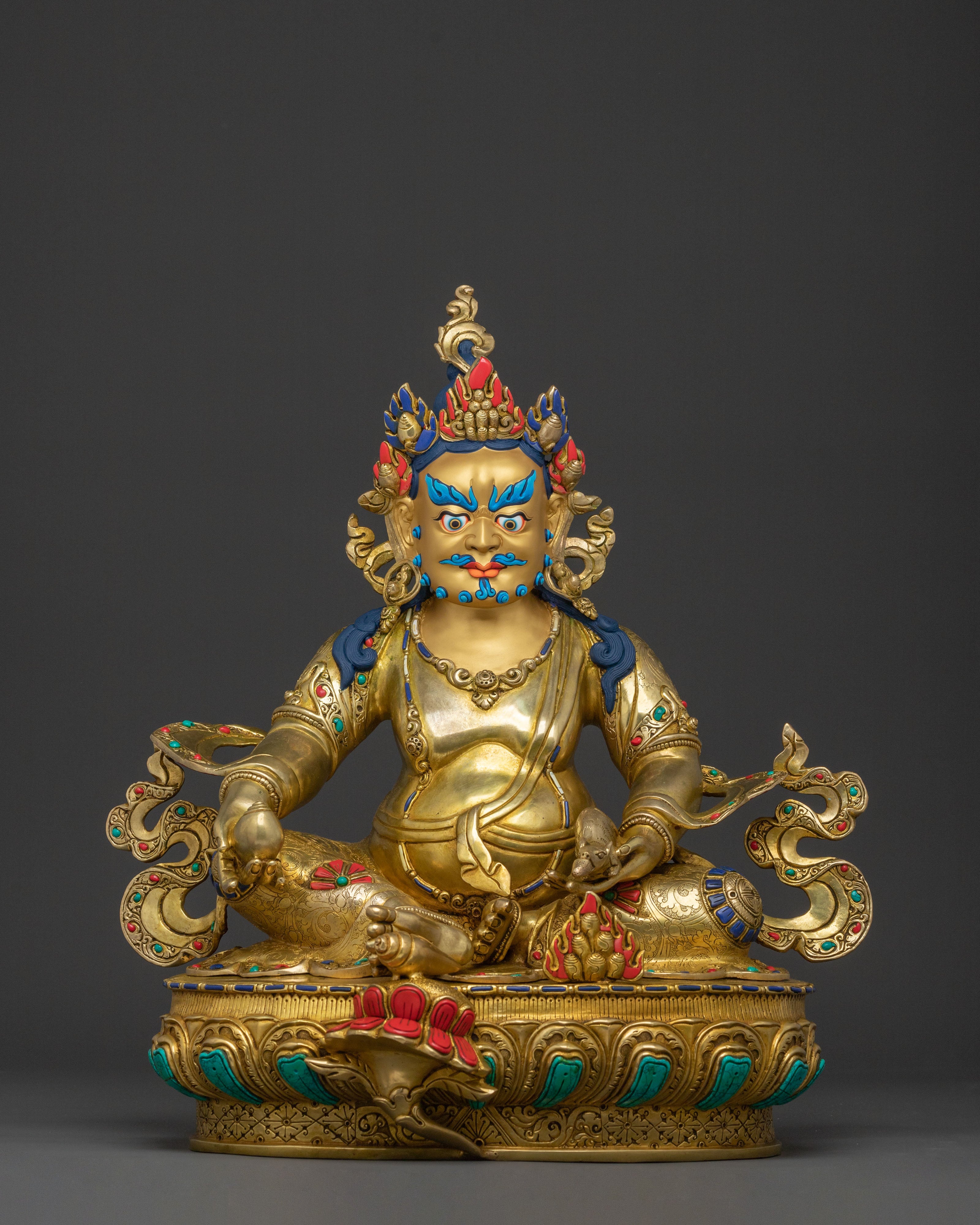 Wealth Guardian: Dzambhala Golden Statue