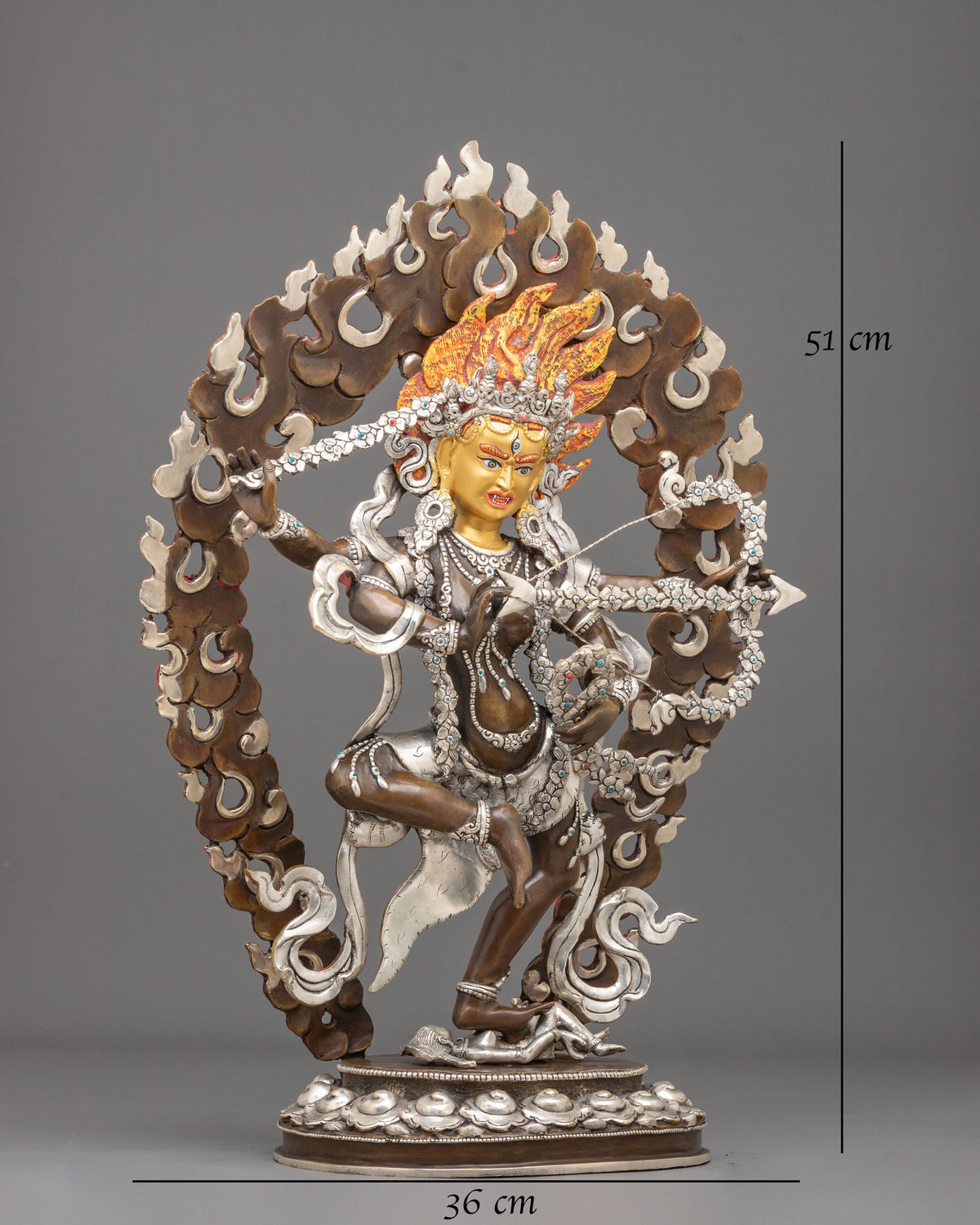 Kurukulla Oxidized Sculpture | Buddhist Copper Figurine