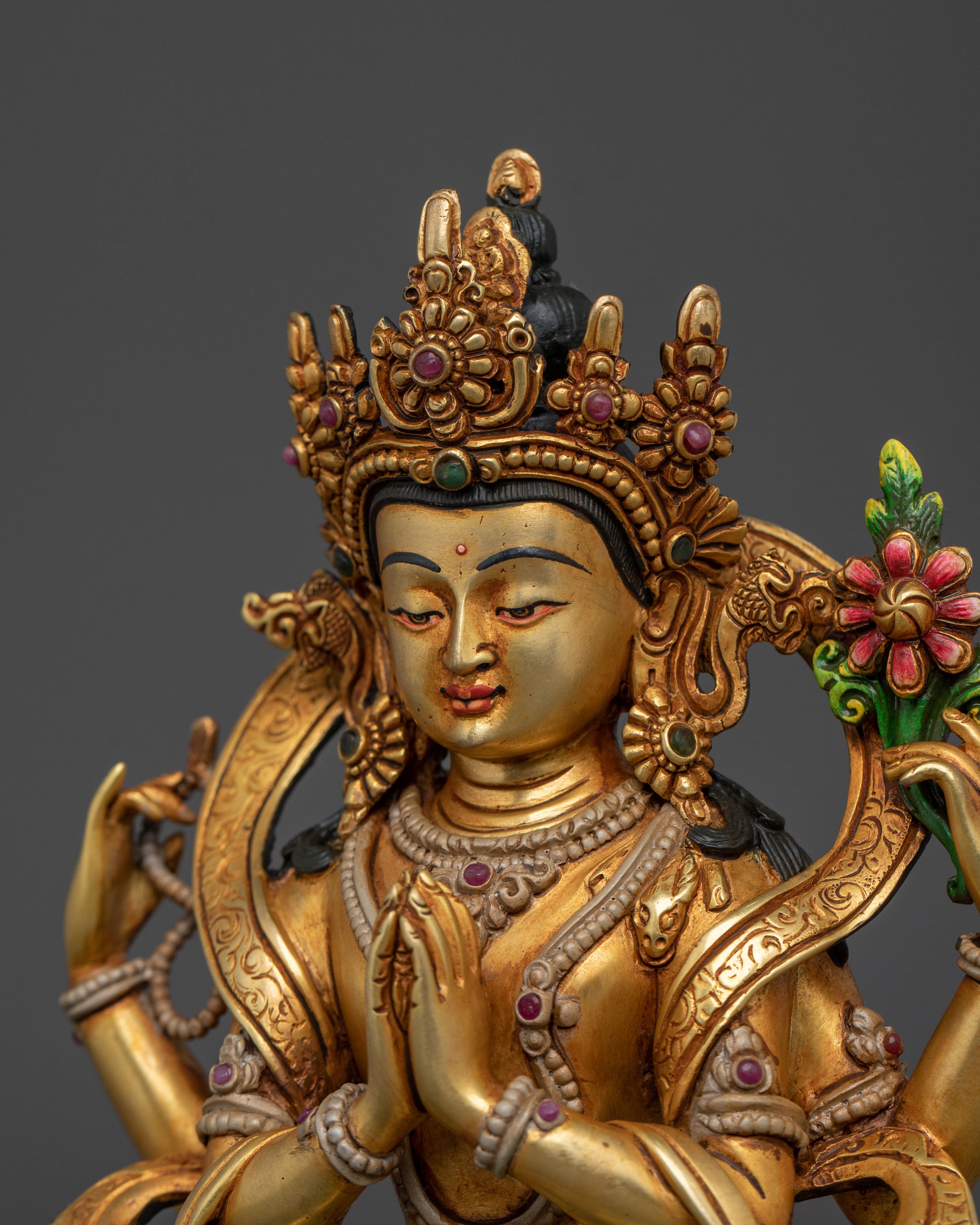 Chenrezig Compassionate Statue | Buddhist Sculpture for Compassion