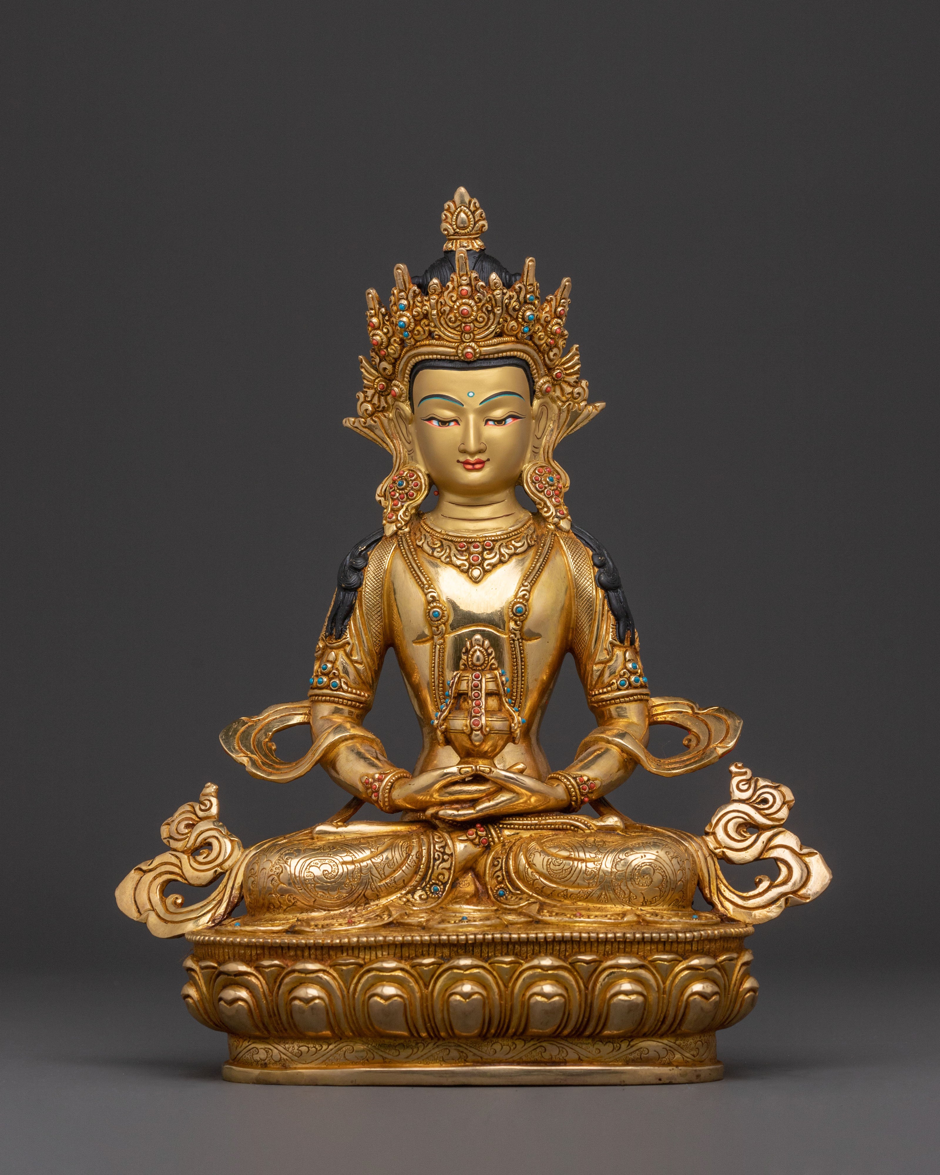 Amitayus Compassion Longevity Statue | Sacred Tibetan Artwork