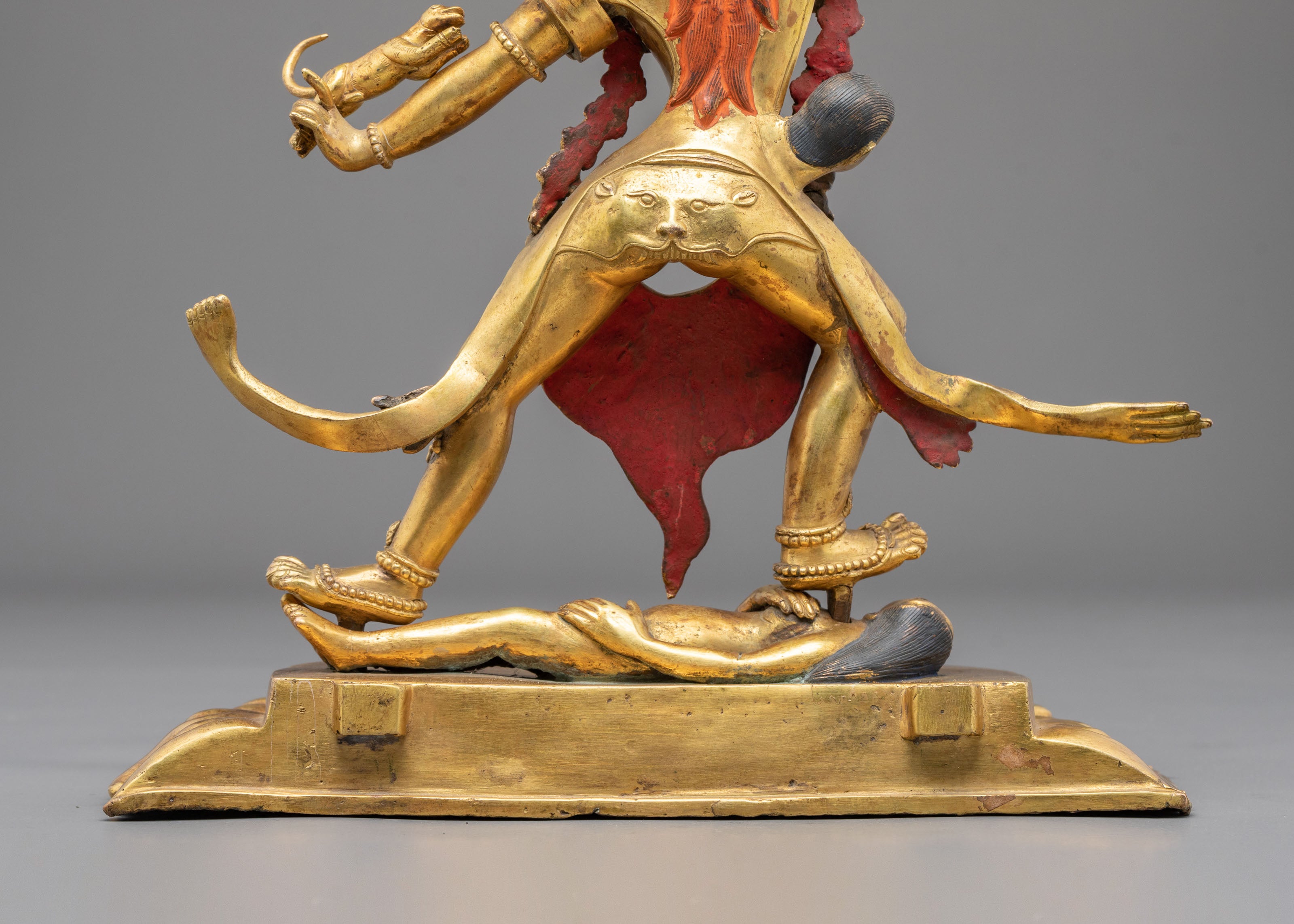 Ekajati Copper Sculpture - Hand-Gilded Masterpiece