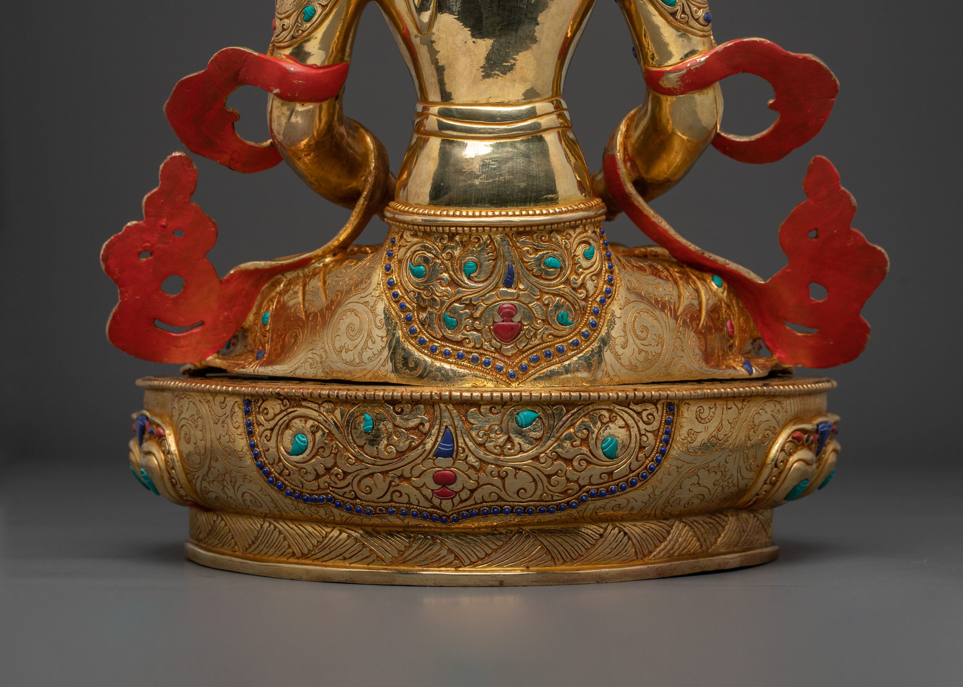 Sacred Tibetan Amitayus Statue | Long Life Deity