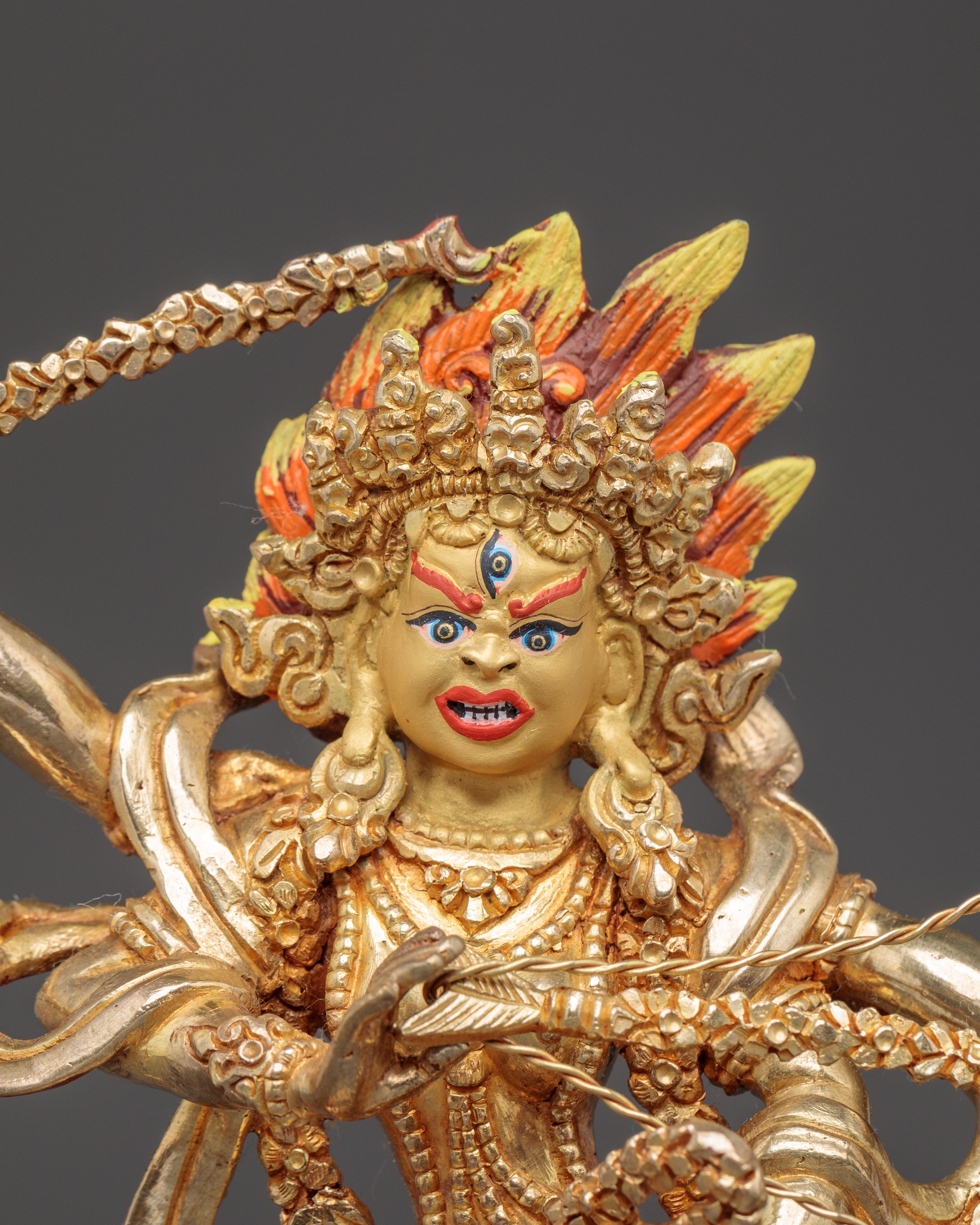 Golden Statue of Dakini Kurukulla | Tantric Goddess of Love