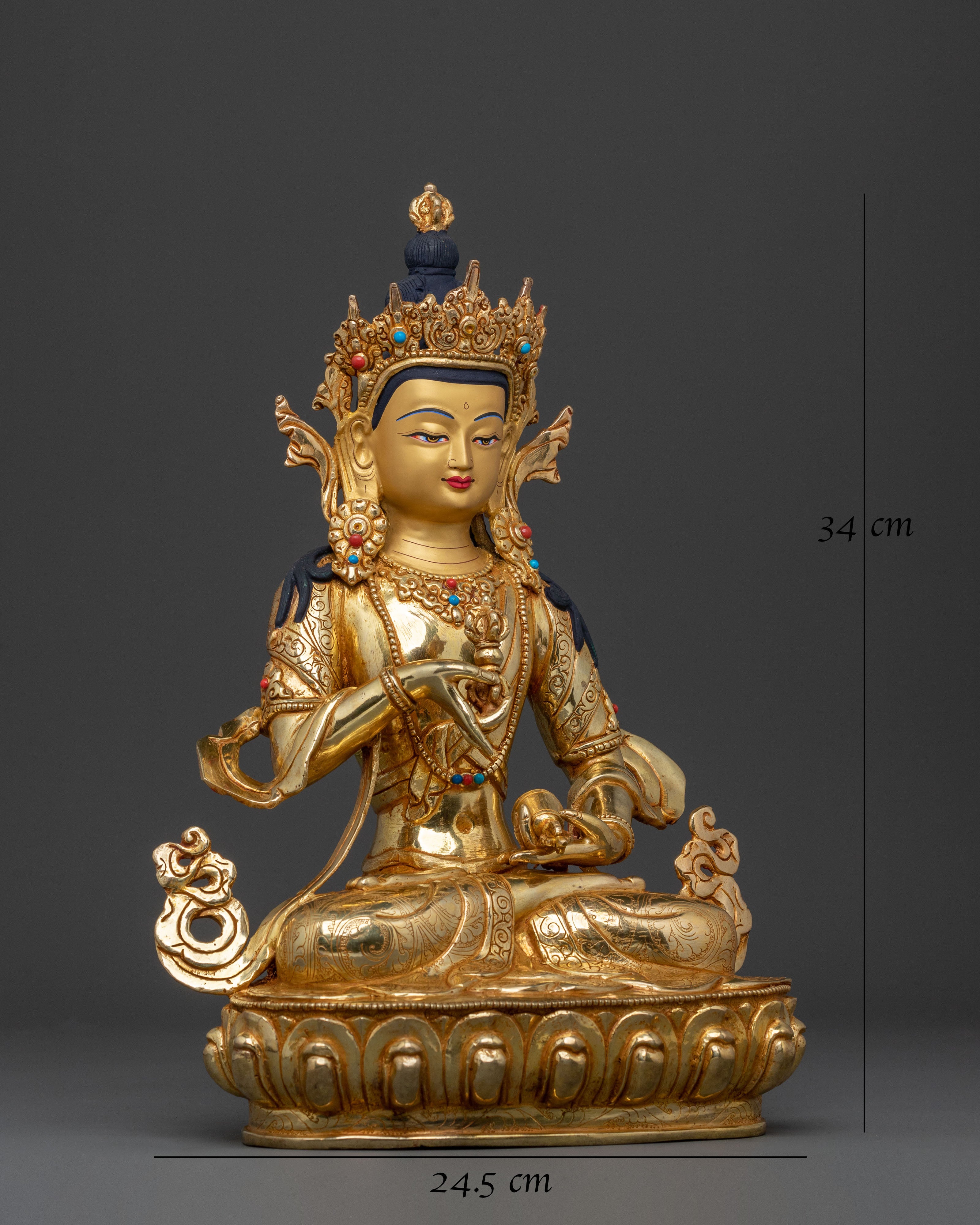 24K Gold Gilded Purification Figurine Vajrasattva