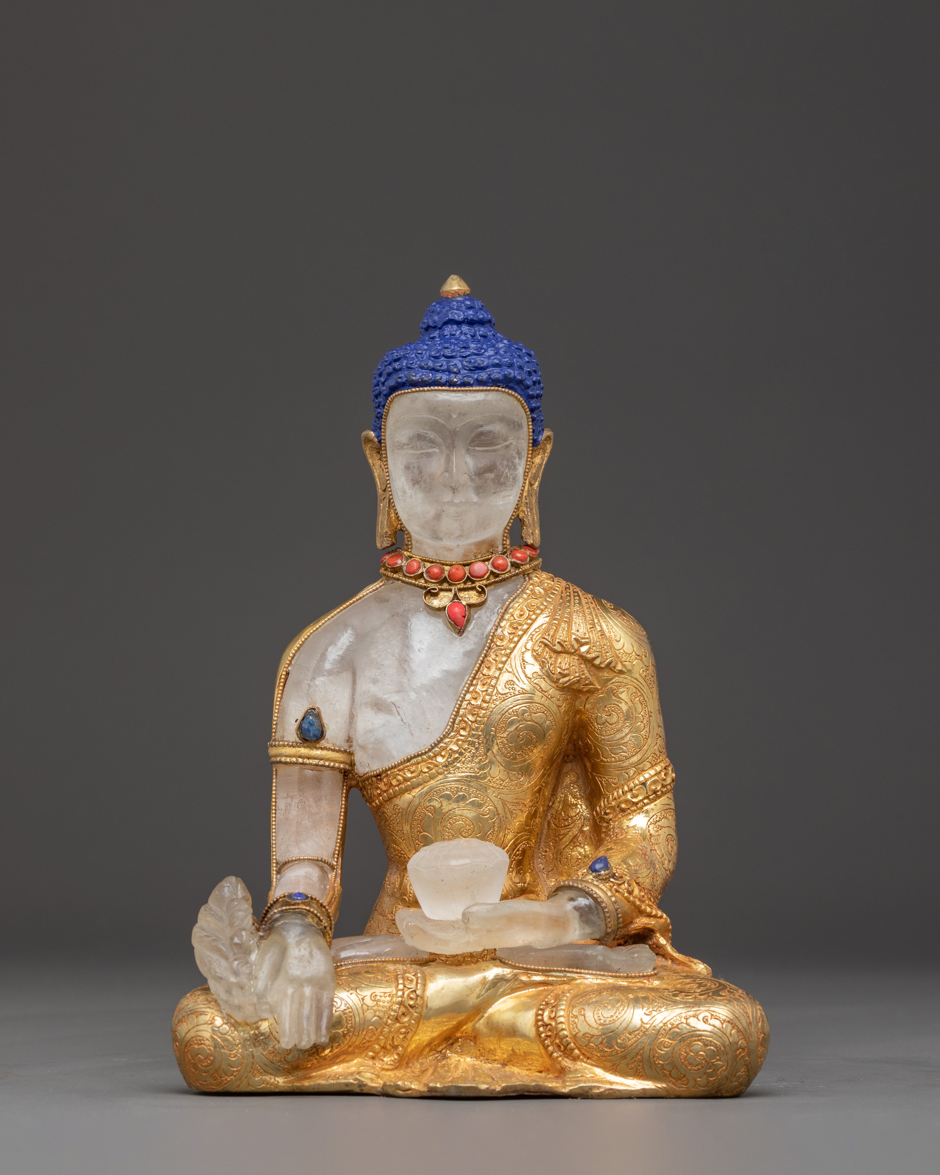 Serene Healer Medicine Buddha Handmade Statue