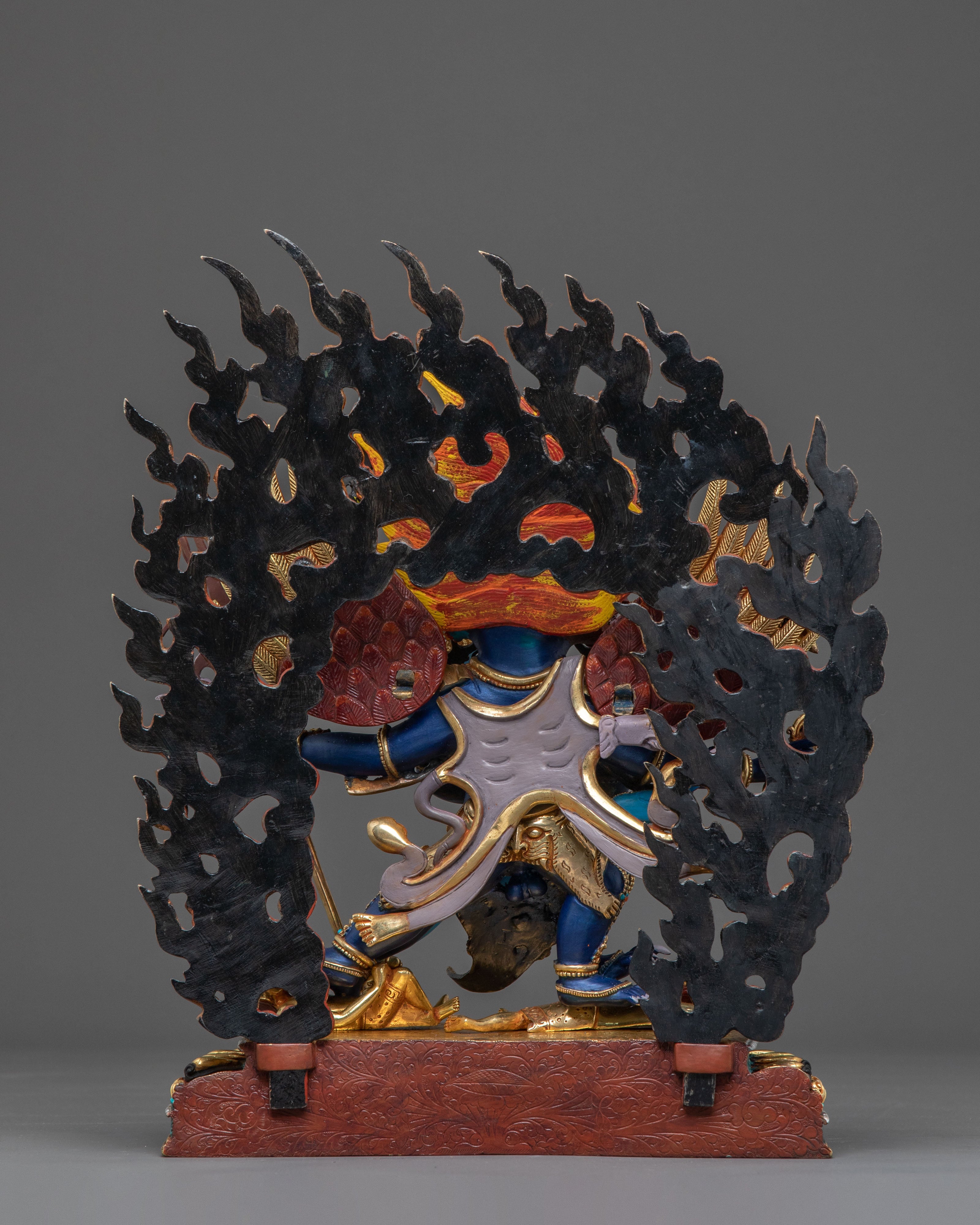 Vajrakilaya Wrathful Deity Sculpture | Buddhist Altar Decor