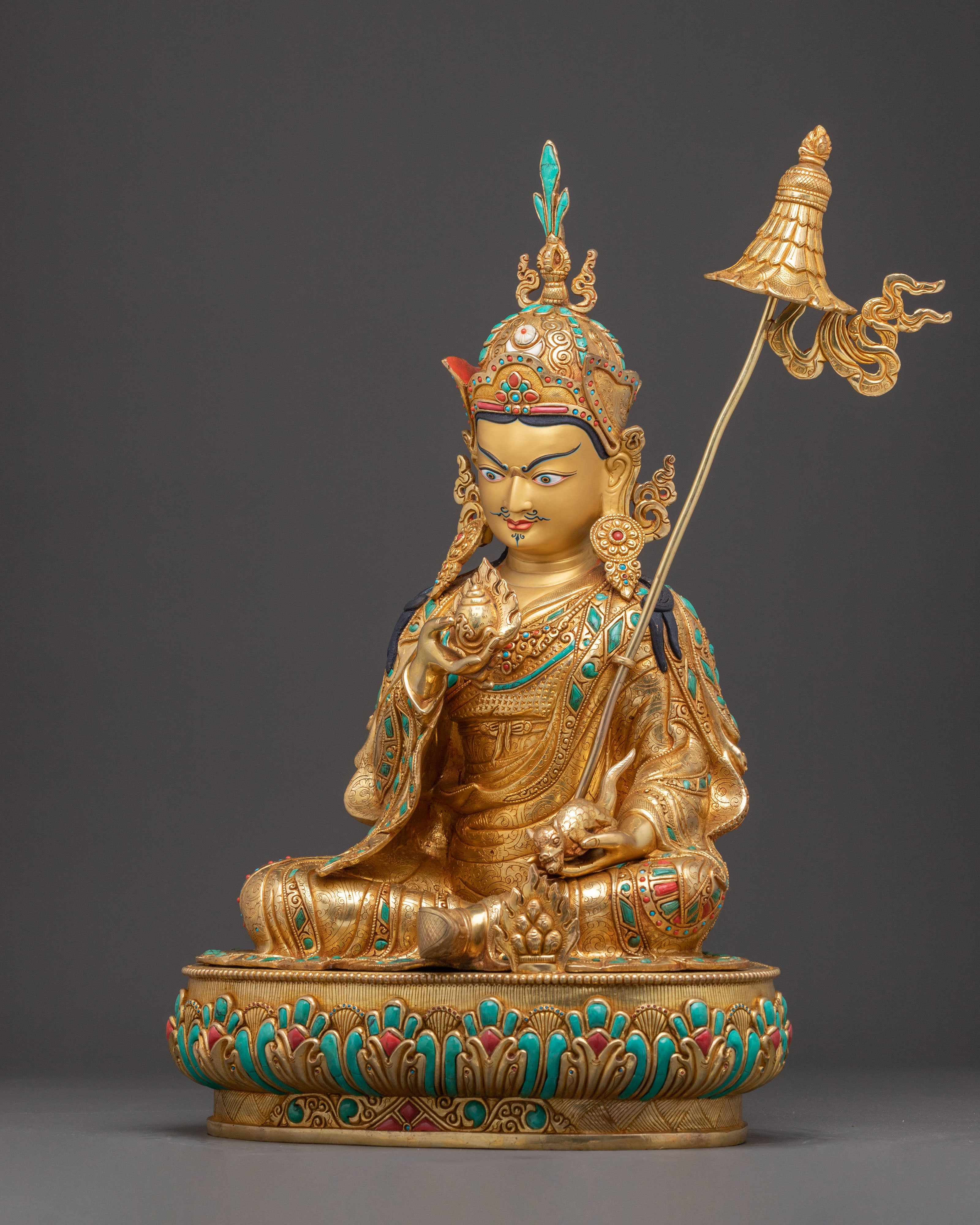 Guru Orgyen Norlha Tibetan Prosperity Statue