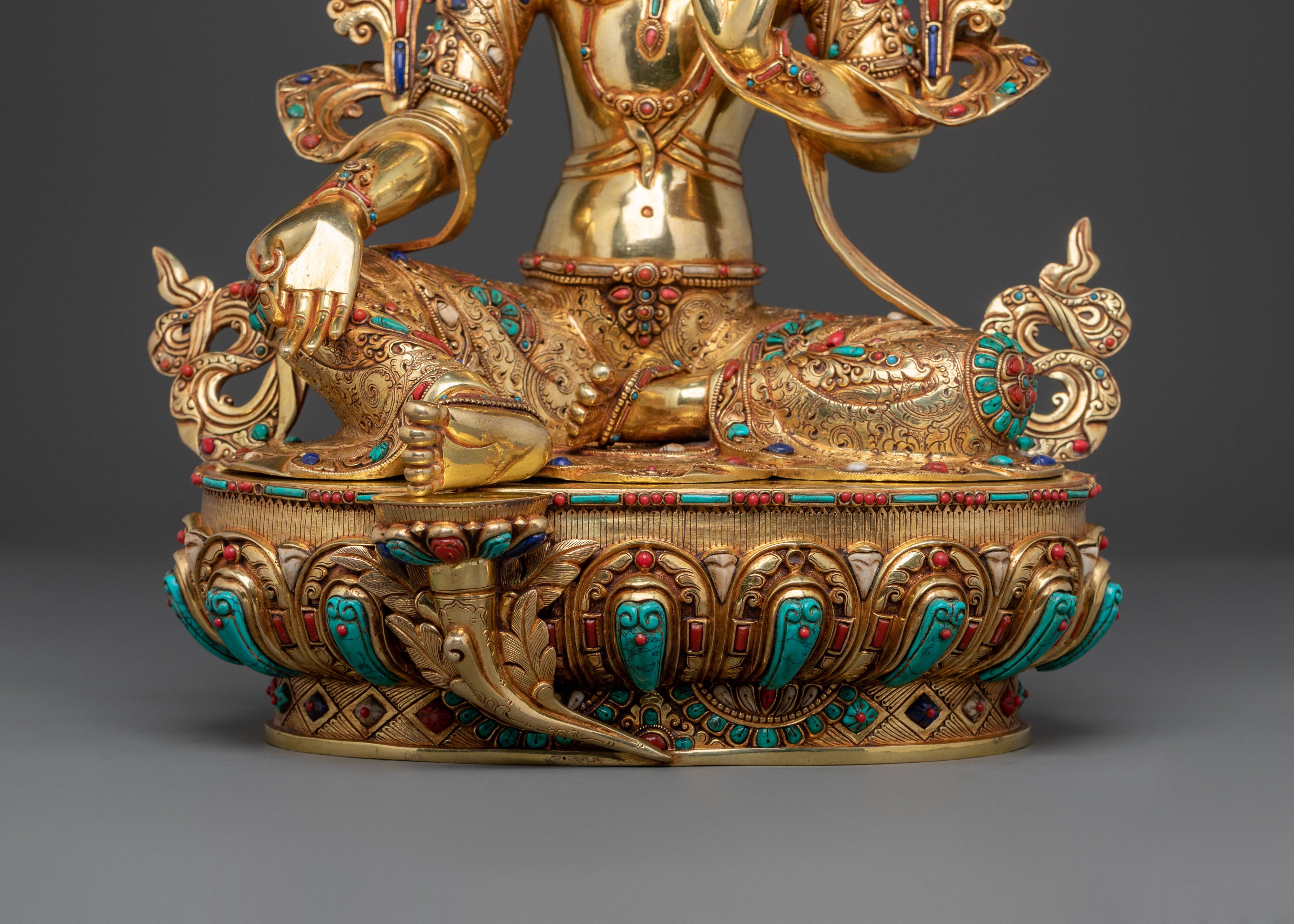 Goddess Green Tara Statue | Meditation Altar Decor