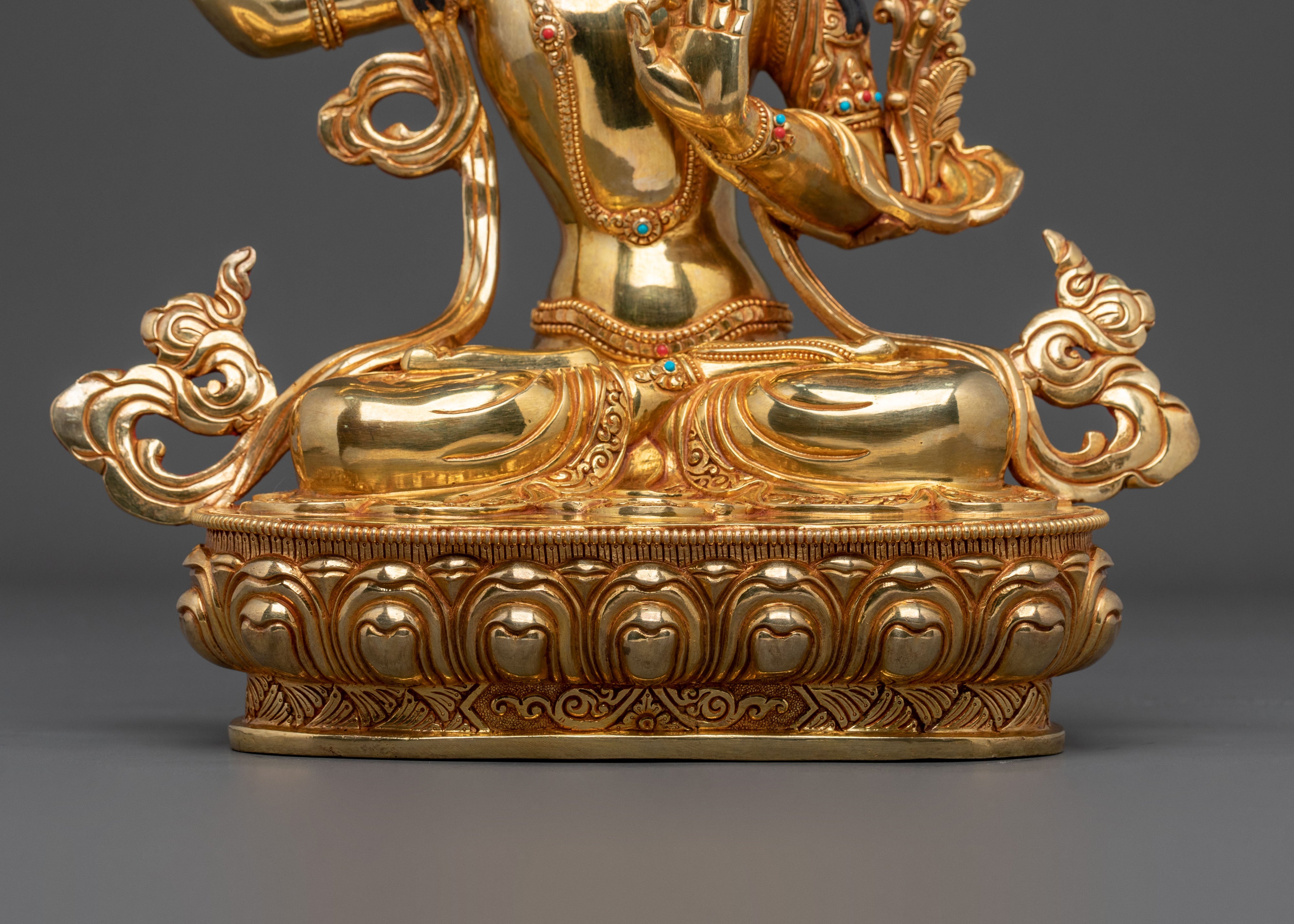 Handmade Manjughoṣa Statue | Tibetan Wisdom Deity