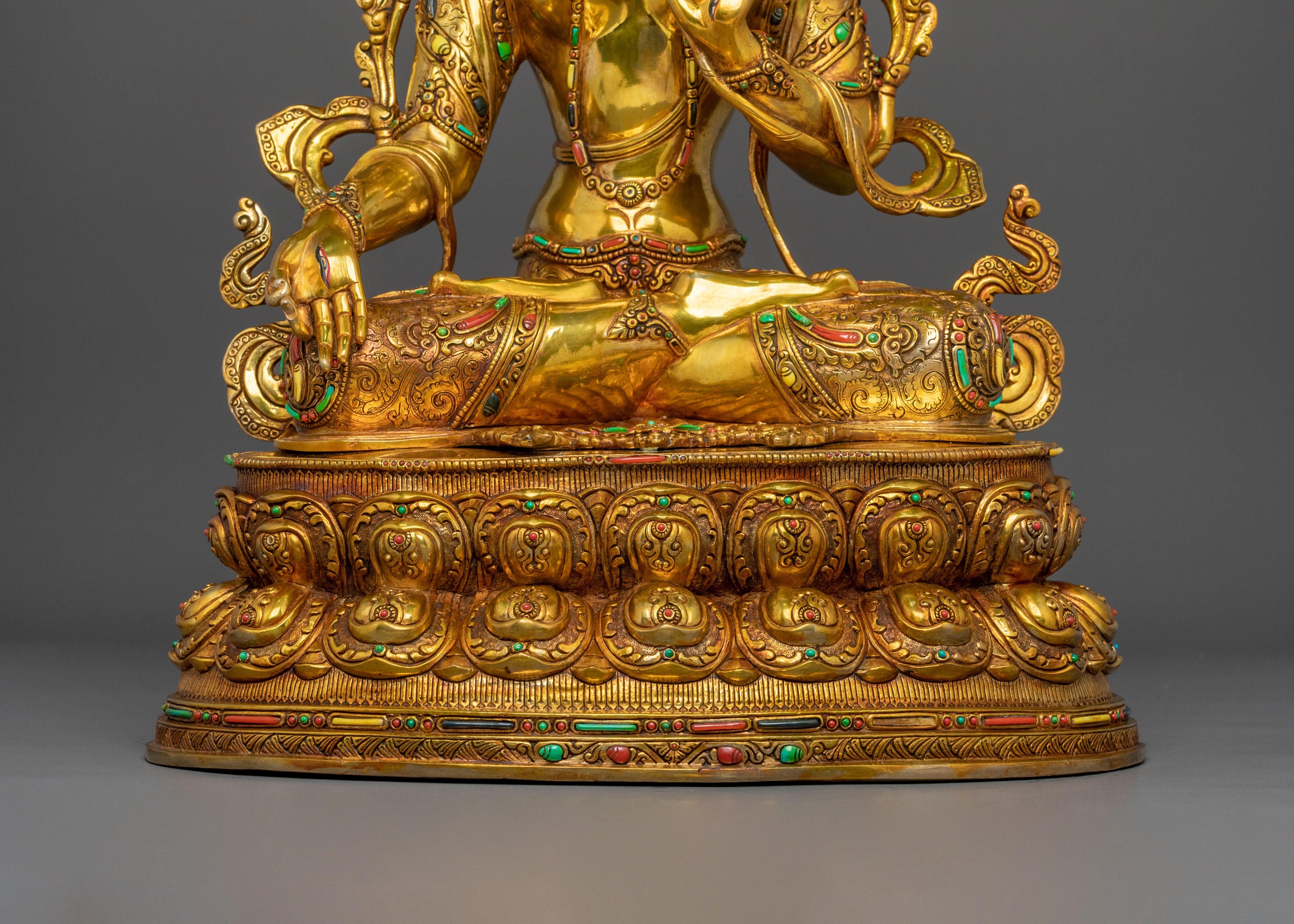 Tibetan Buddhist Goddess White Tara Statue | Longevity Deity Sculpture