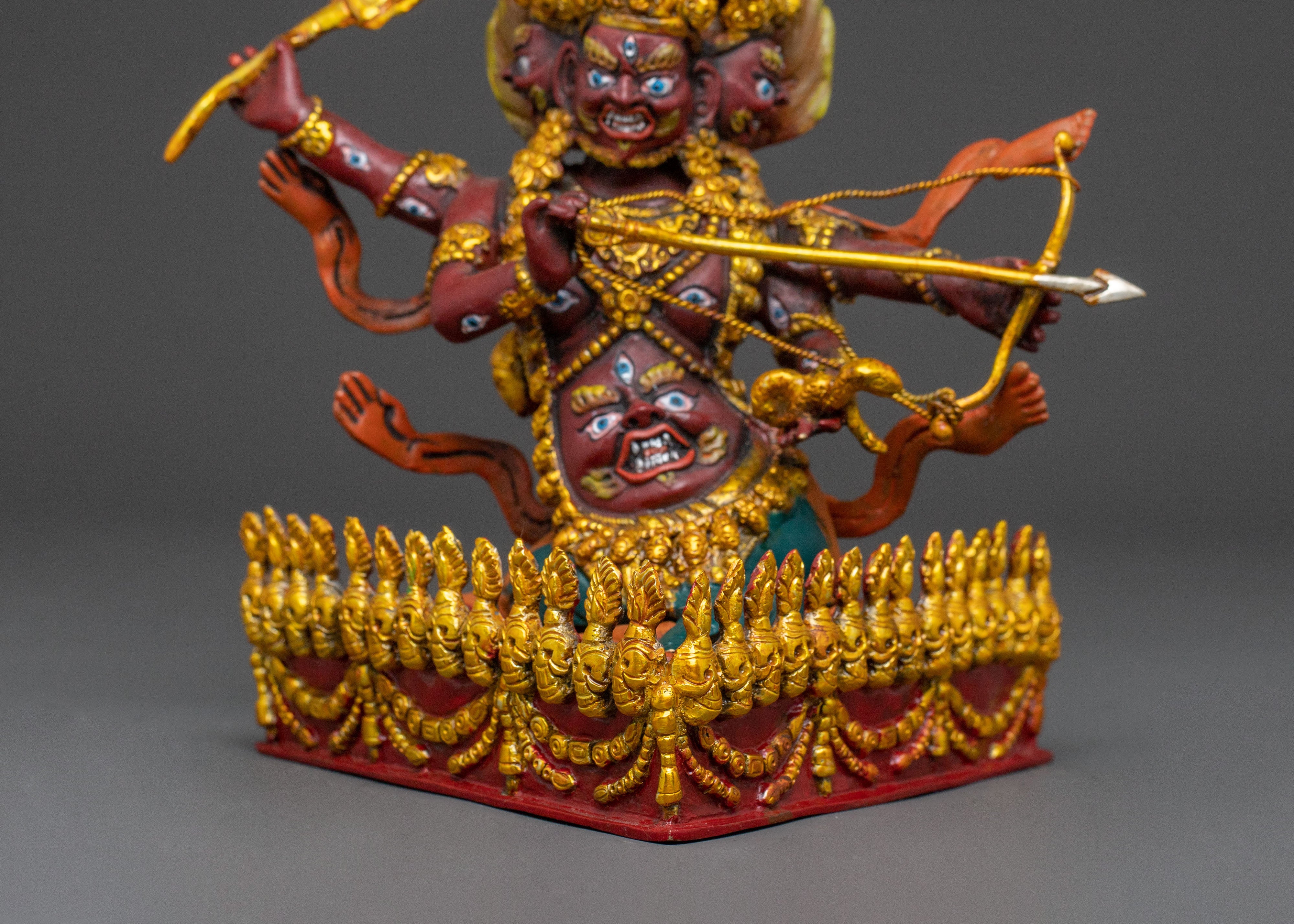 Rahula Wrathful Protector Statue | Handcrafted Devotion