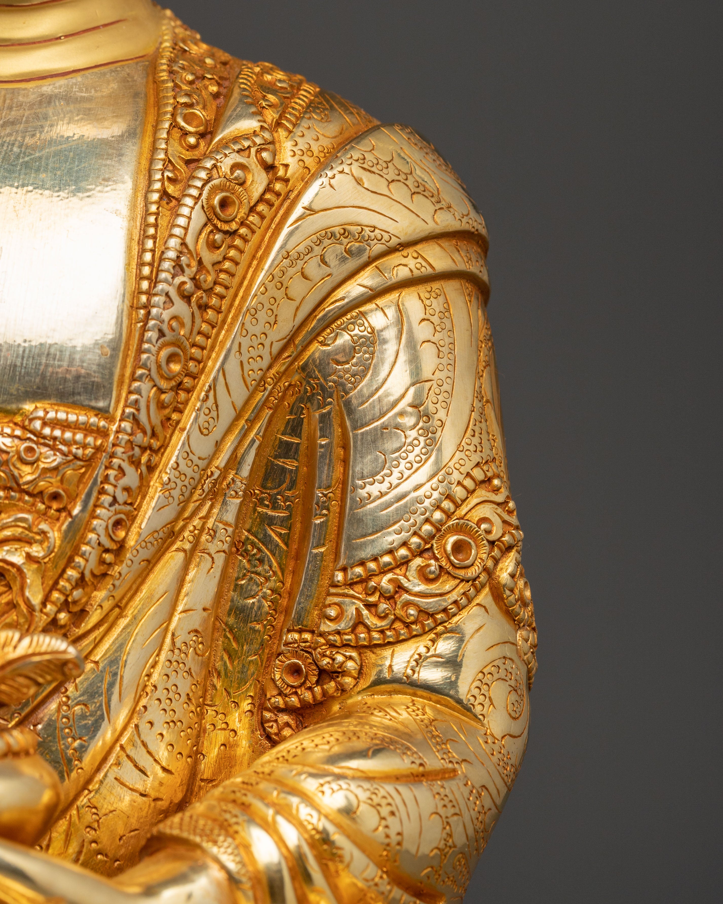 Healing Buddha Medicine Buddha Statue | 24K Gold Gilded Copper