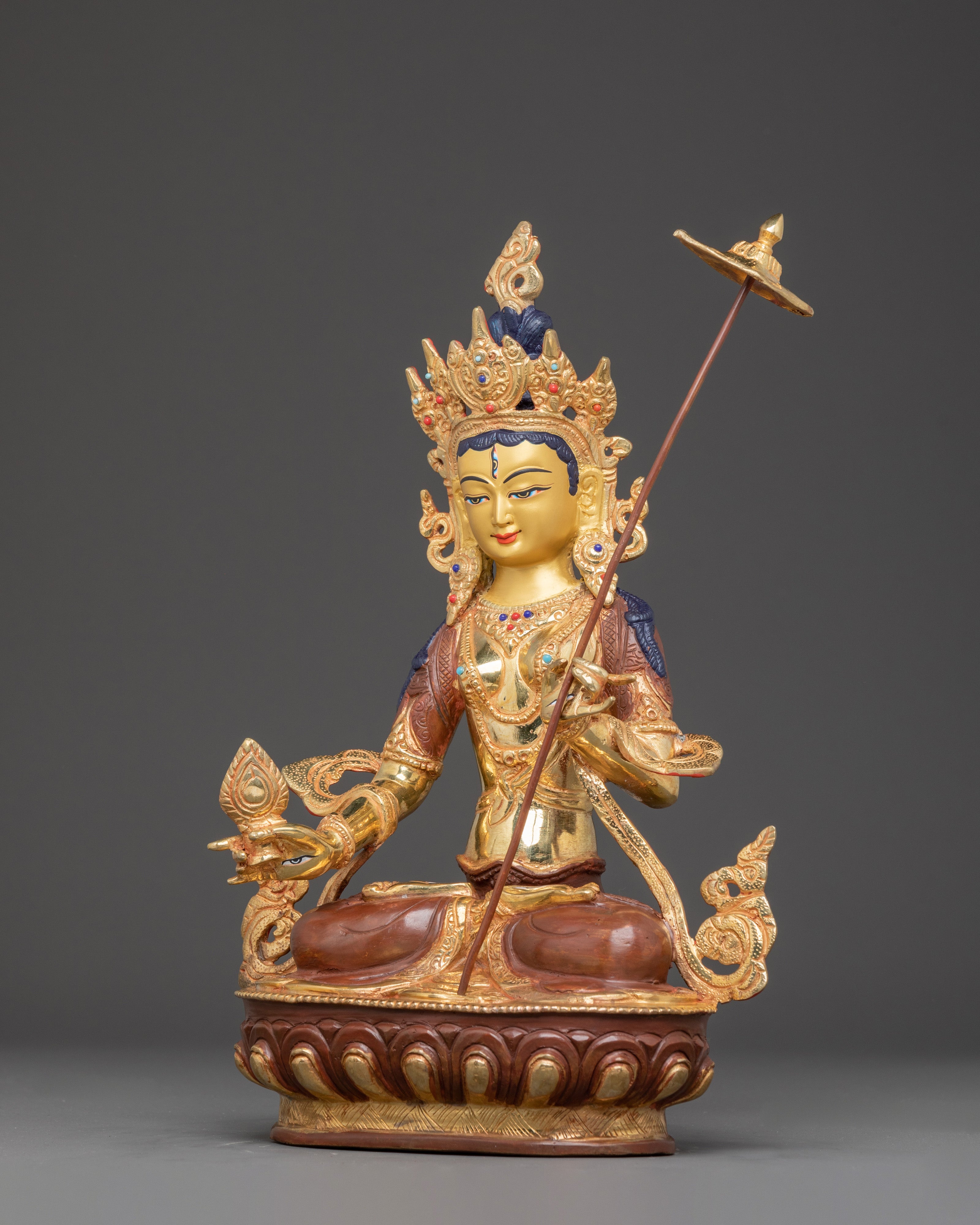 Bodhisattva Dukar Golden Statue | Sitatapatra - Protector of the Dharma