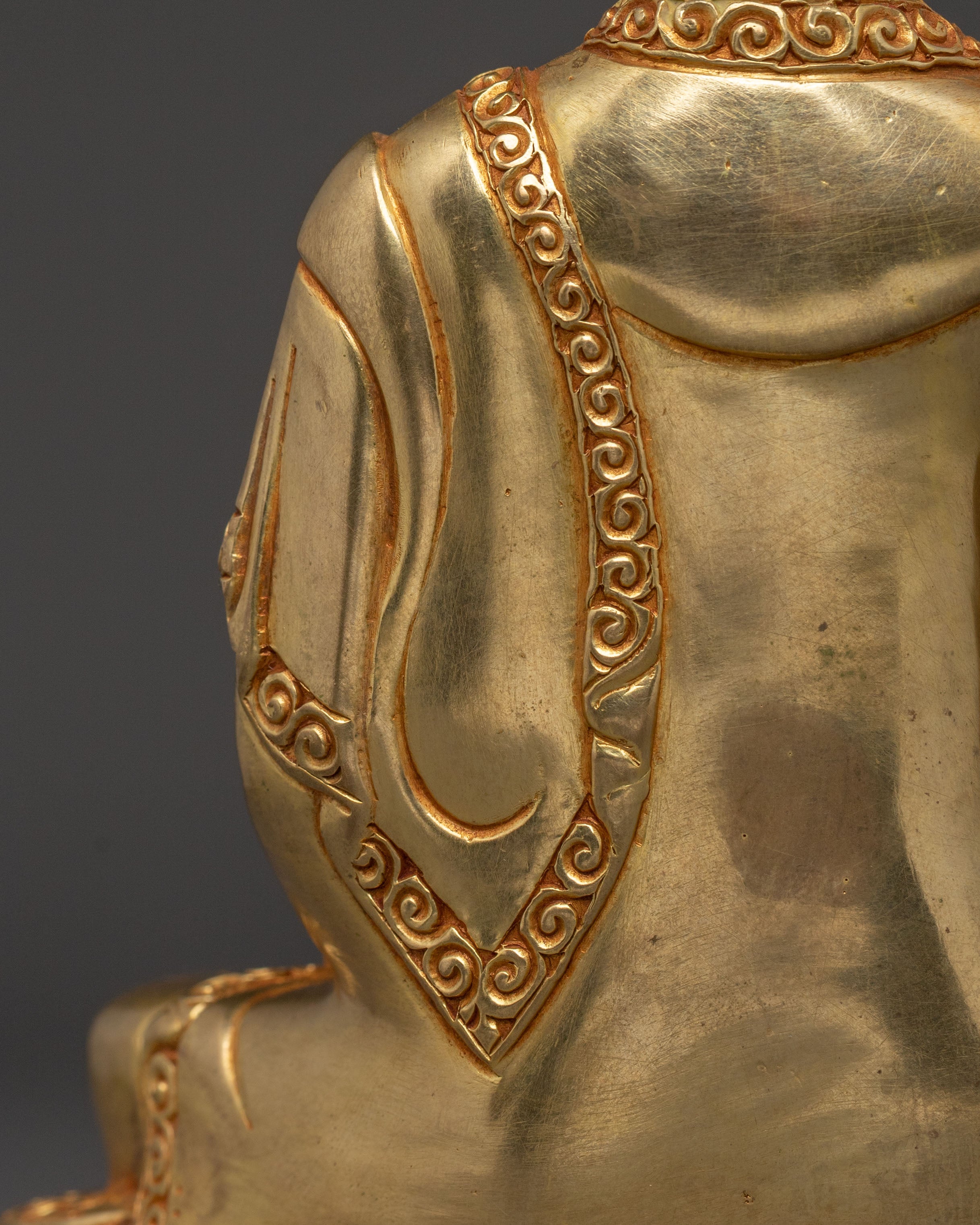 Shakyamuni Buddha Statue | 24K Gold Gilded
