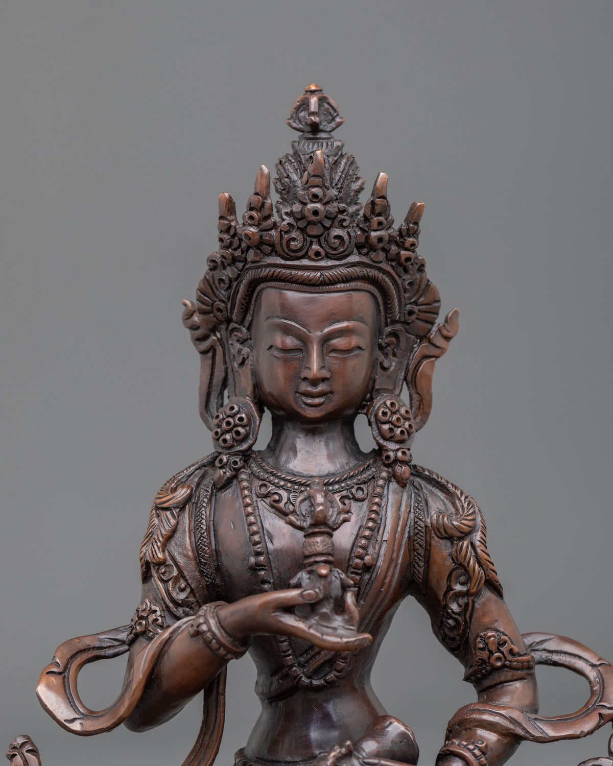 Handmade Vajrasattva Oxidized Sculpture | Tibetan Deity