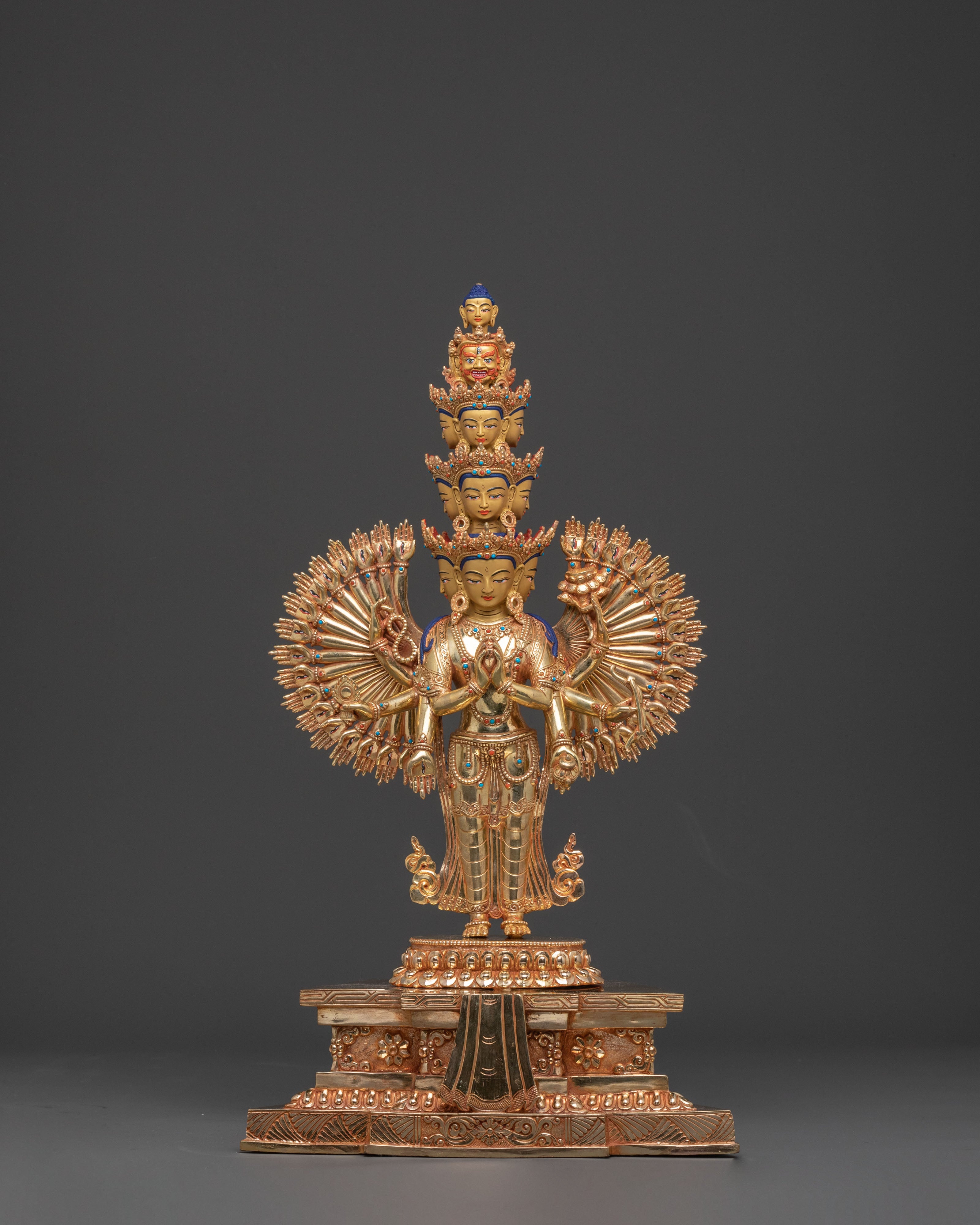 1000 Armed Chenrezig Figurine | Buddhist Icon