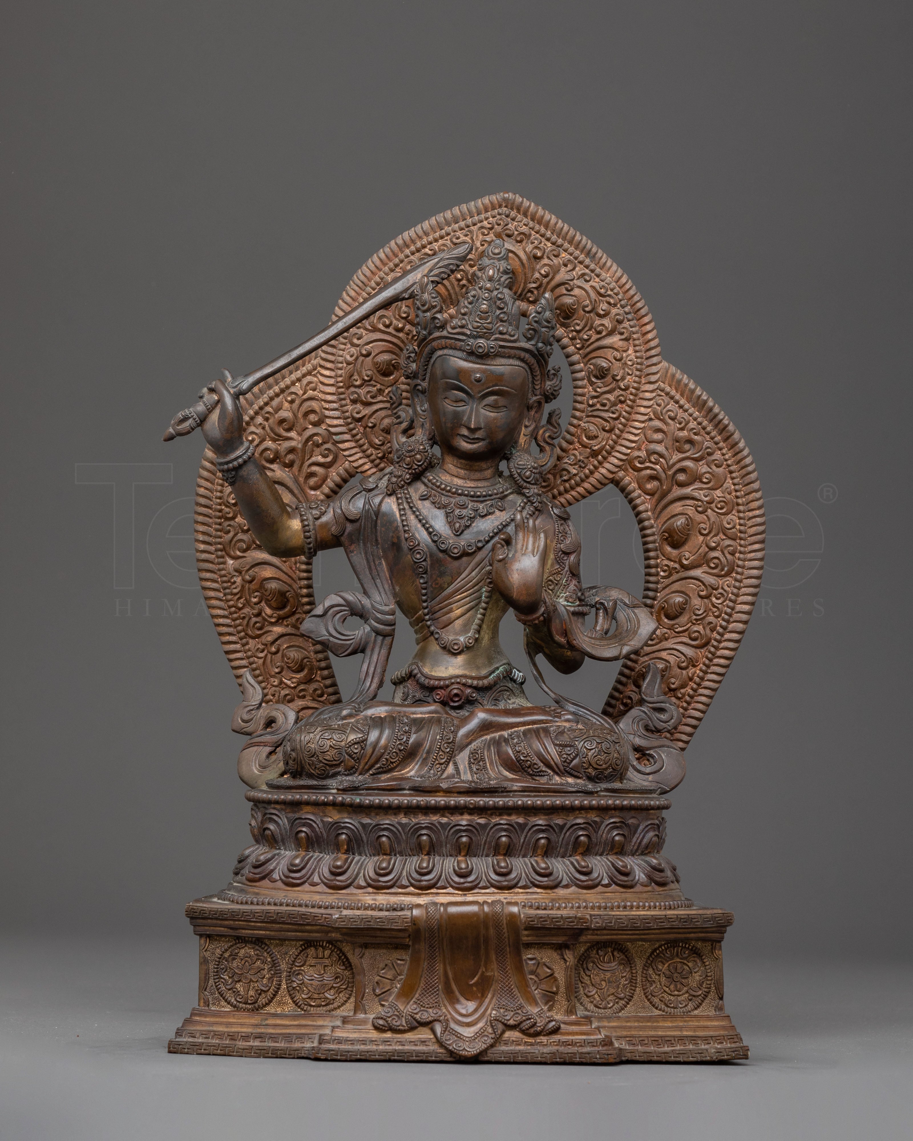 Traditional Buddhist Manjushri Statue