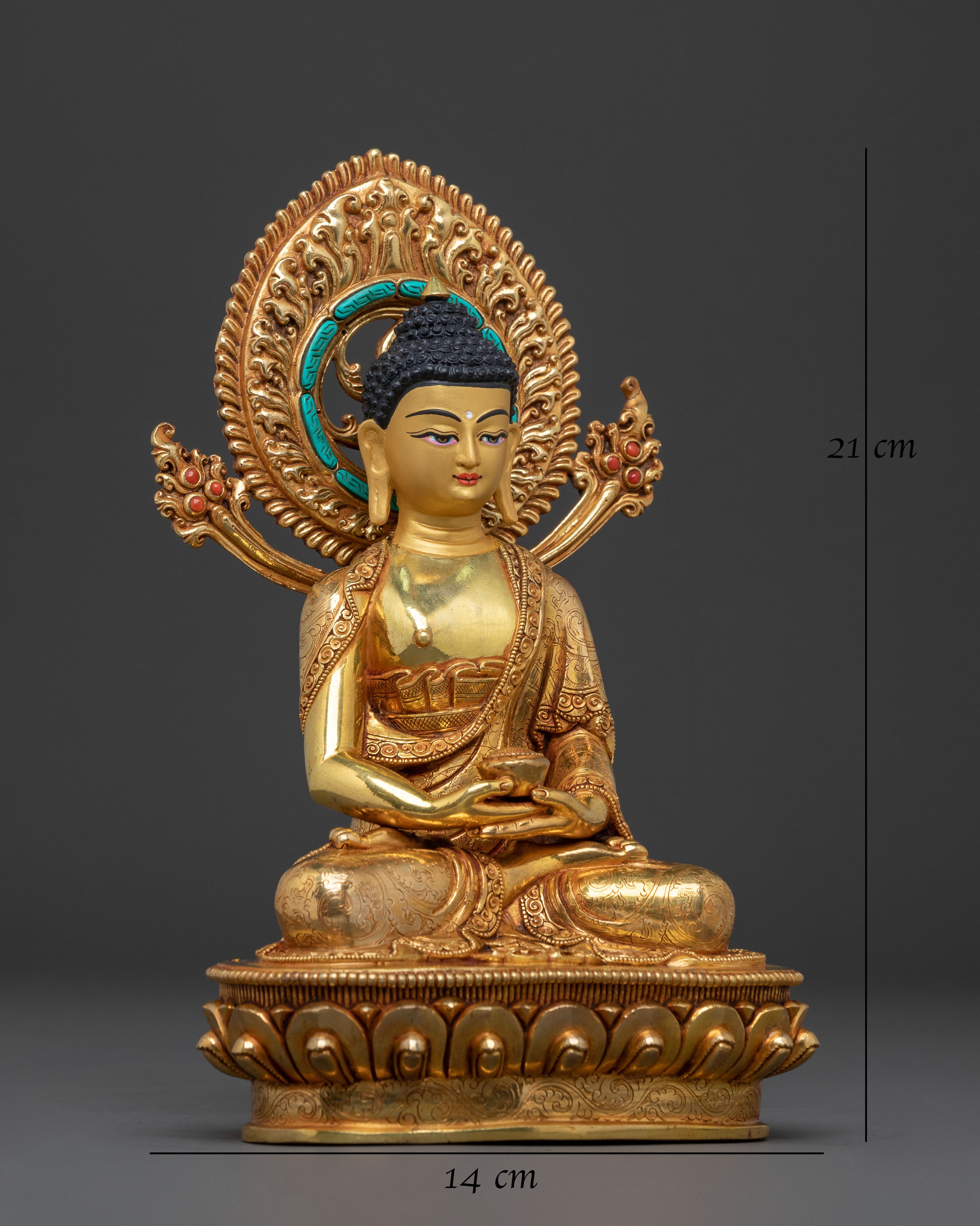 Handmade Amitabha Buddha Meditation Statue