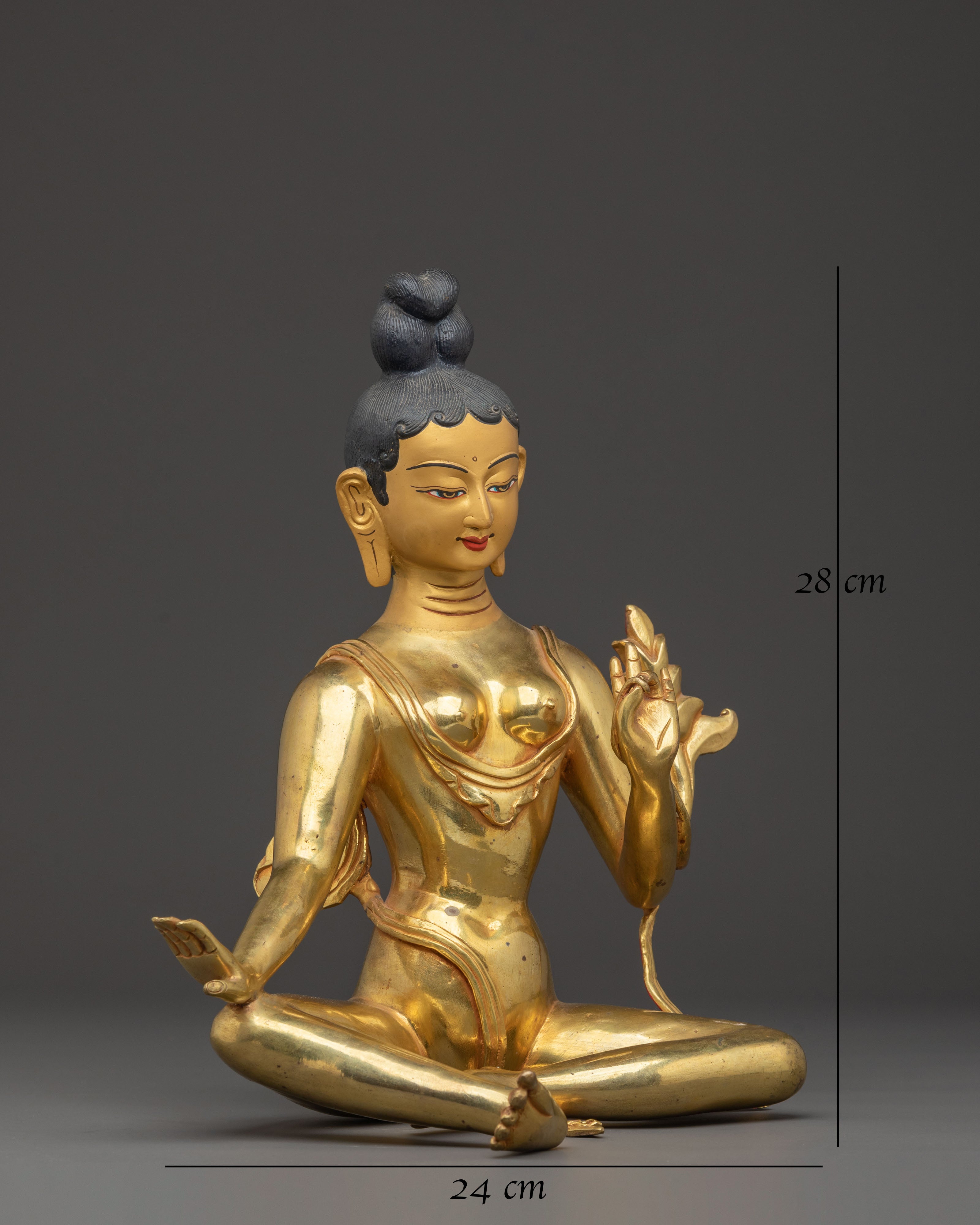 Tara Sacred Statue – Handcrafted Gilded Copper