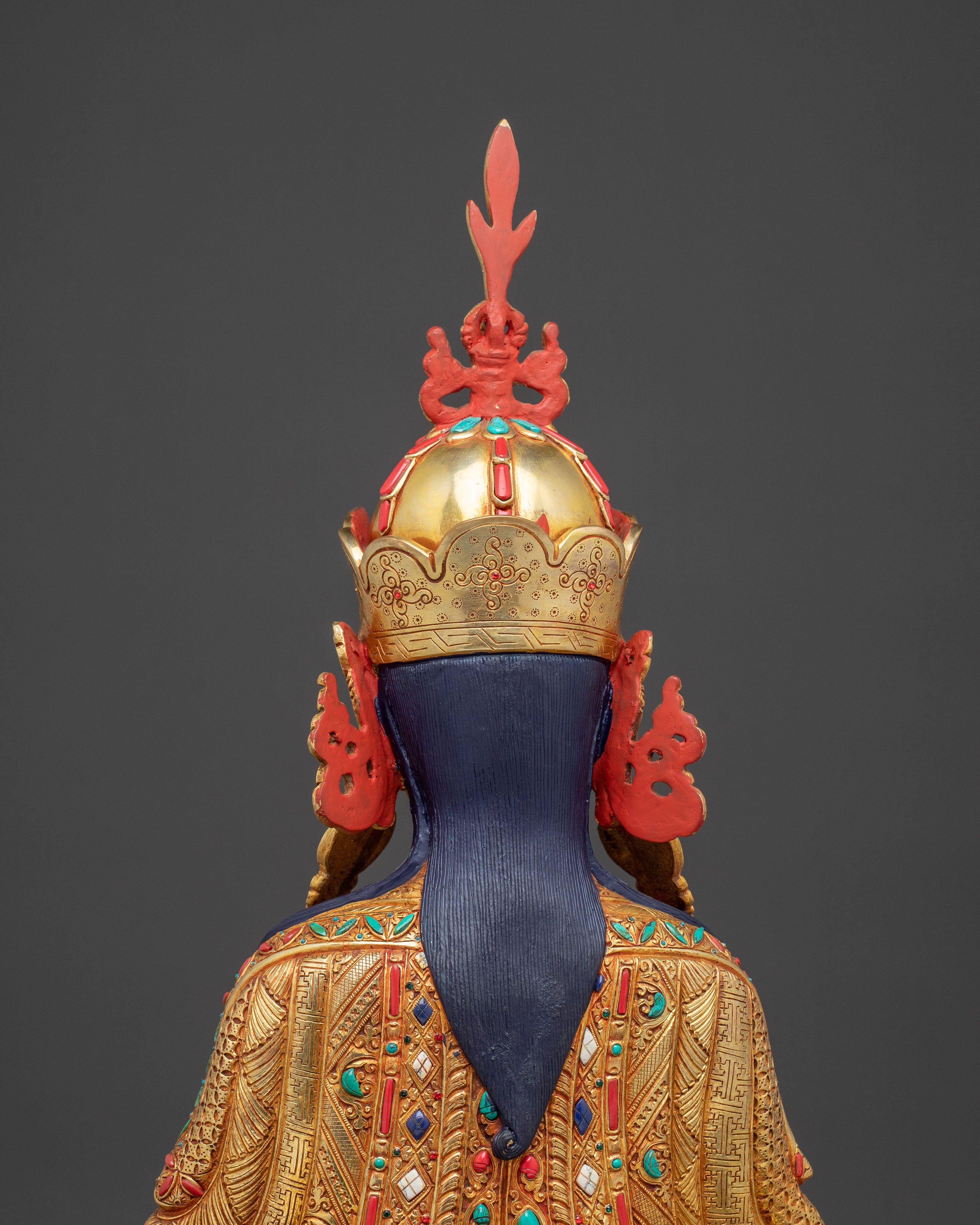 Tsokye Dorje Blessing Figurine | Hand-Gilded Copper Statue