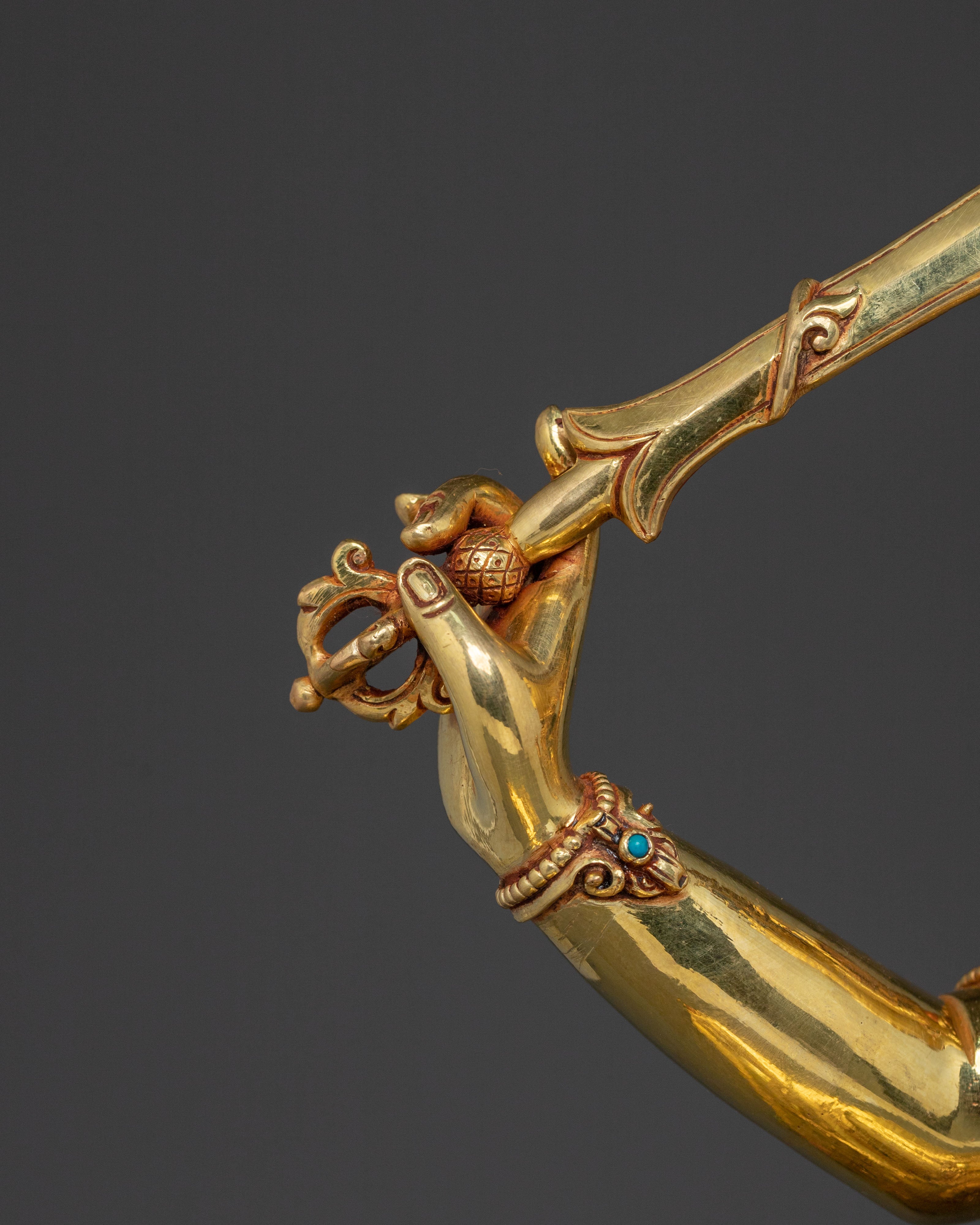 Spiritual Manjushri Statue | Buddhist Altar Sculpture
