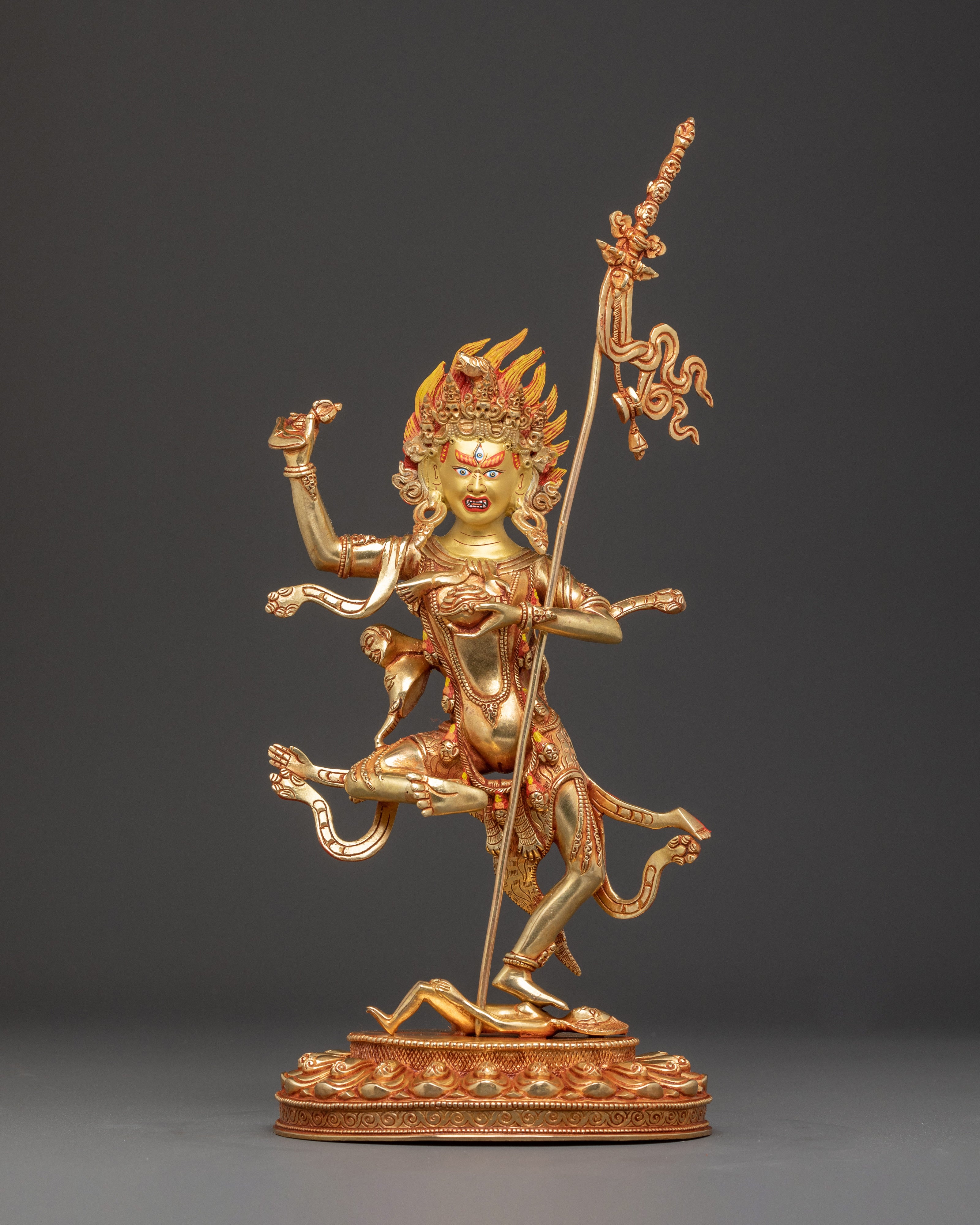 Handmade Troma Nagmo Copper Statue | Tibetan Deity of Wisdom