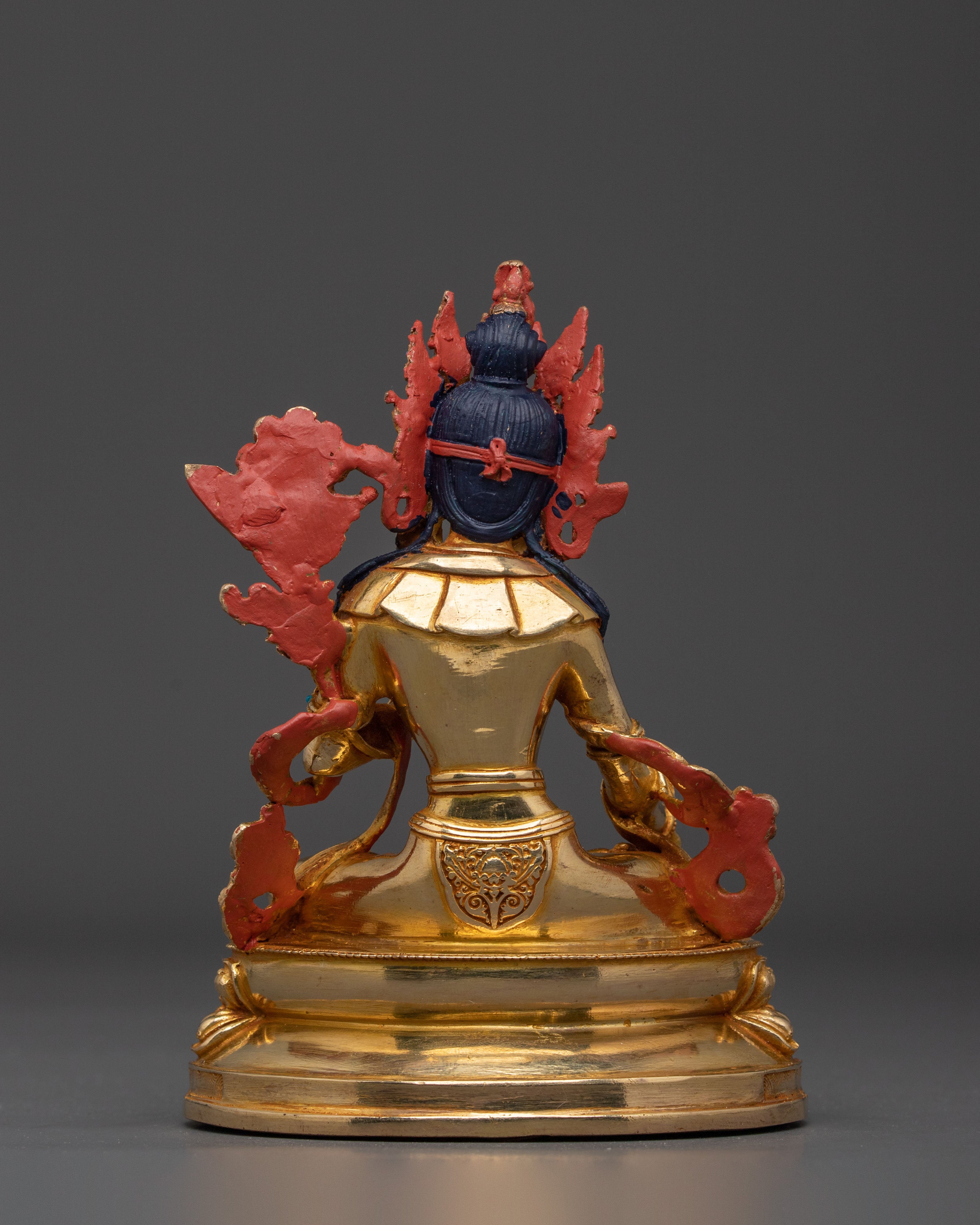 White Tara Sacred Longevity Icon: 24K Gold Gilded Copper Statue