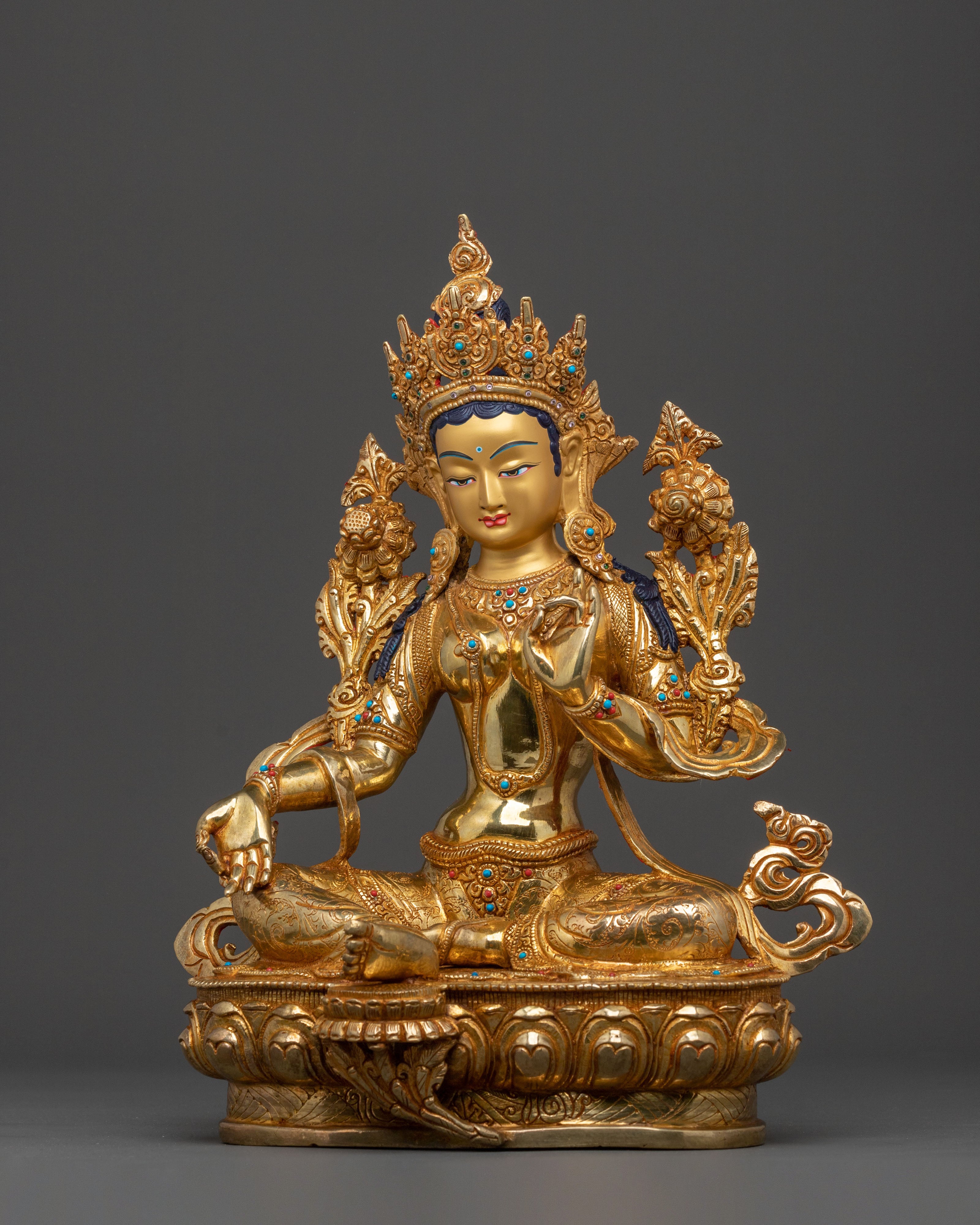 Guardian Green Tara Sculpture | Goddess of Compassion