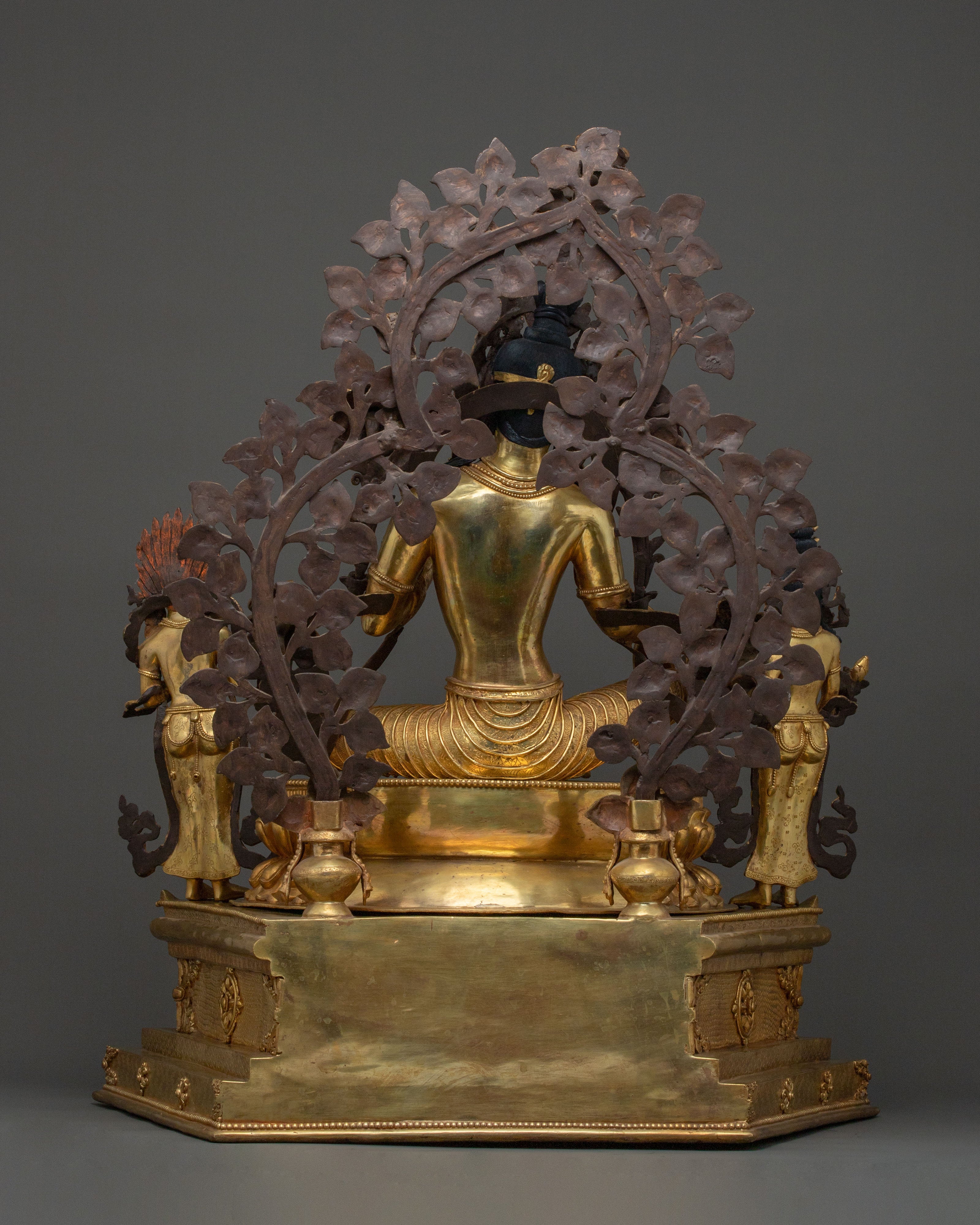 Green Tara On Throne: Goddess of Compassion, Healing & Protection