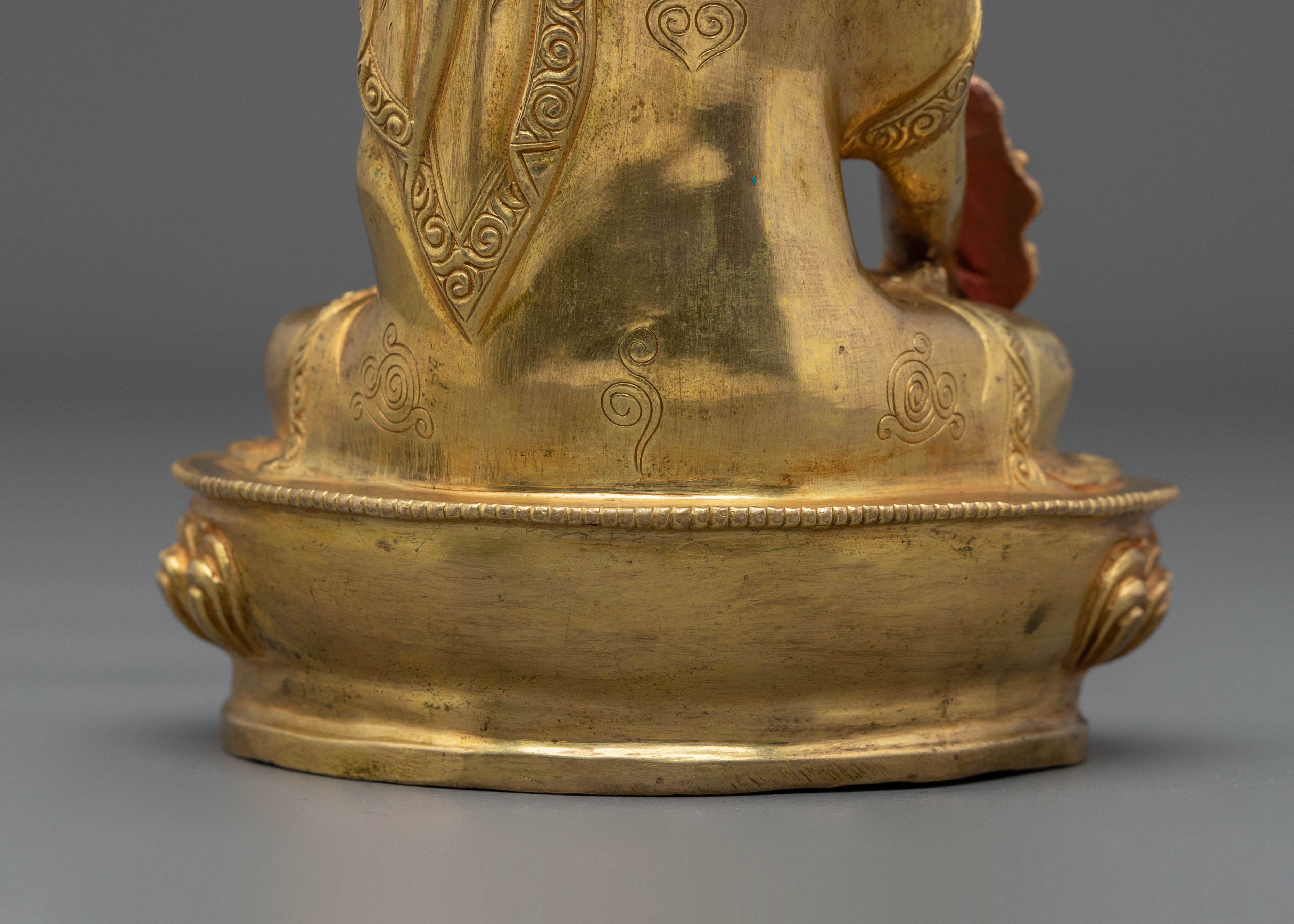Medicine Buddha Statue | 24K Gold Gilded Healing Buddha Figurine