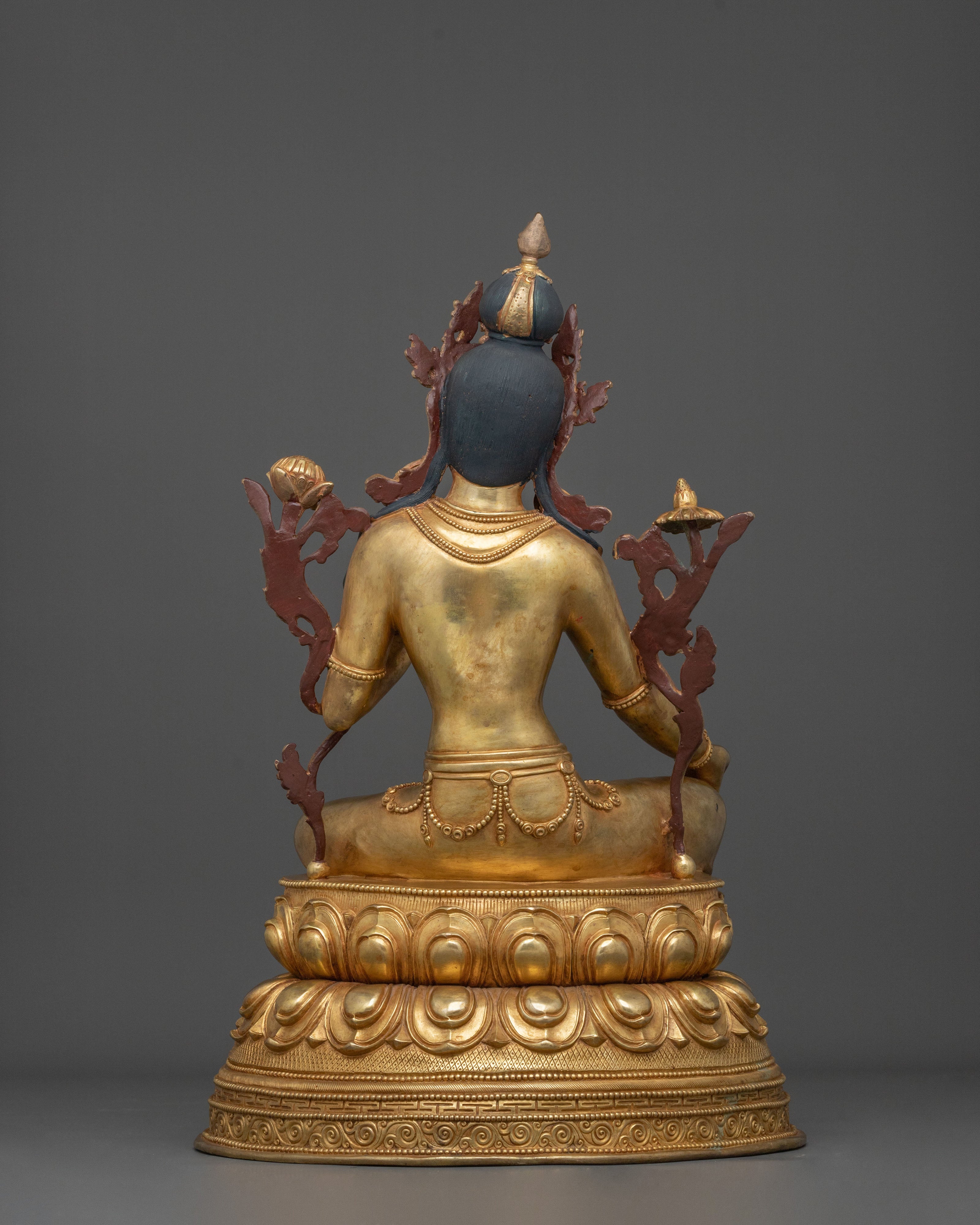 Exquisite Green Tara Statue for Buddhist Altar | Sacred Buddhist Altar Decor