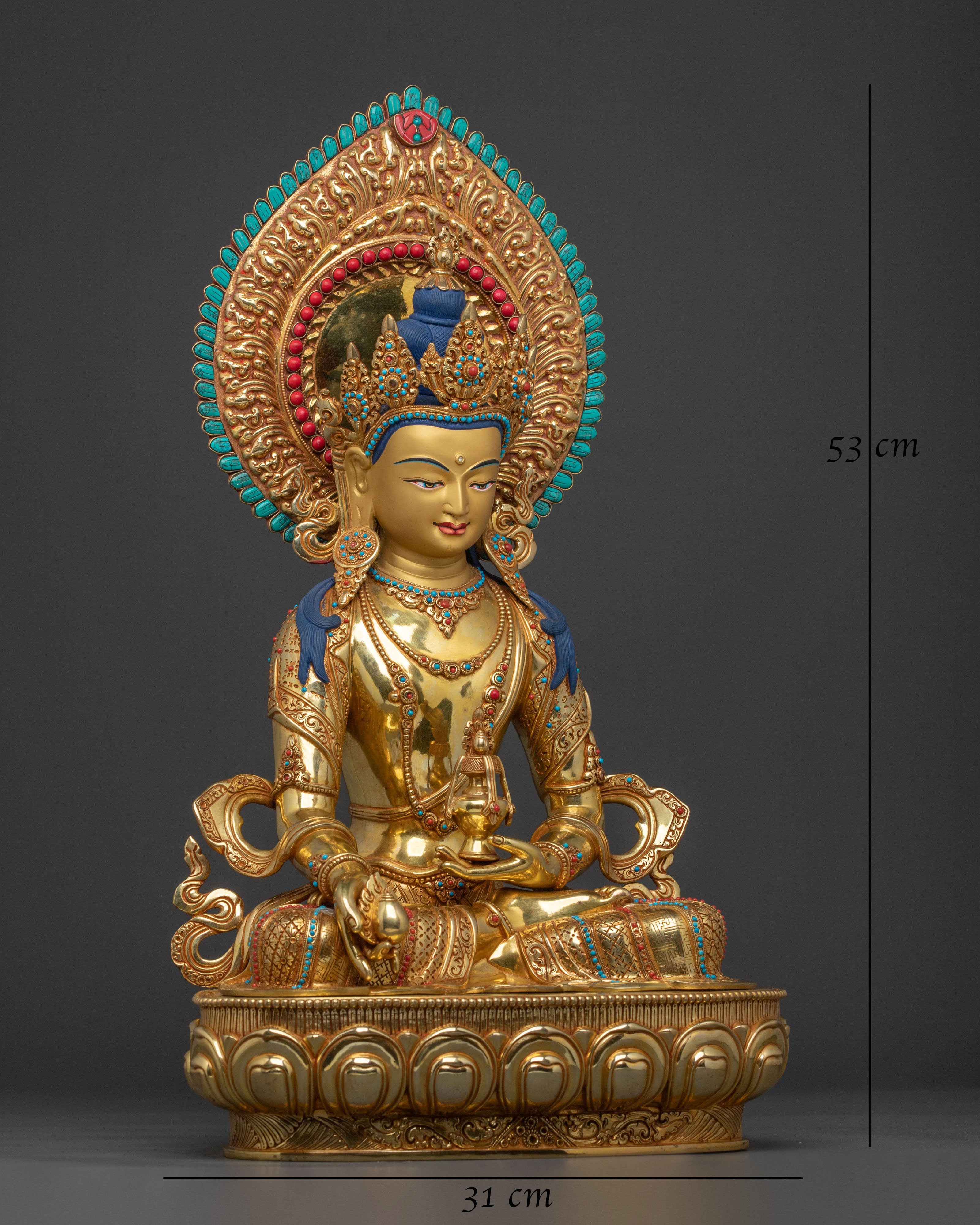 Kshitigarbha Sculpture | Tibetan Bodhisattva Figurine