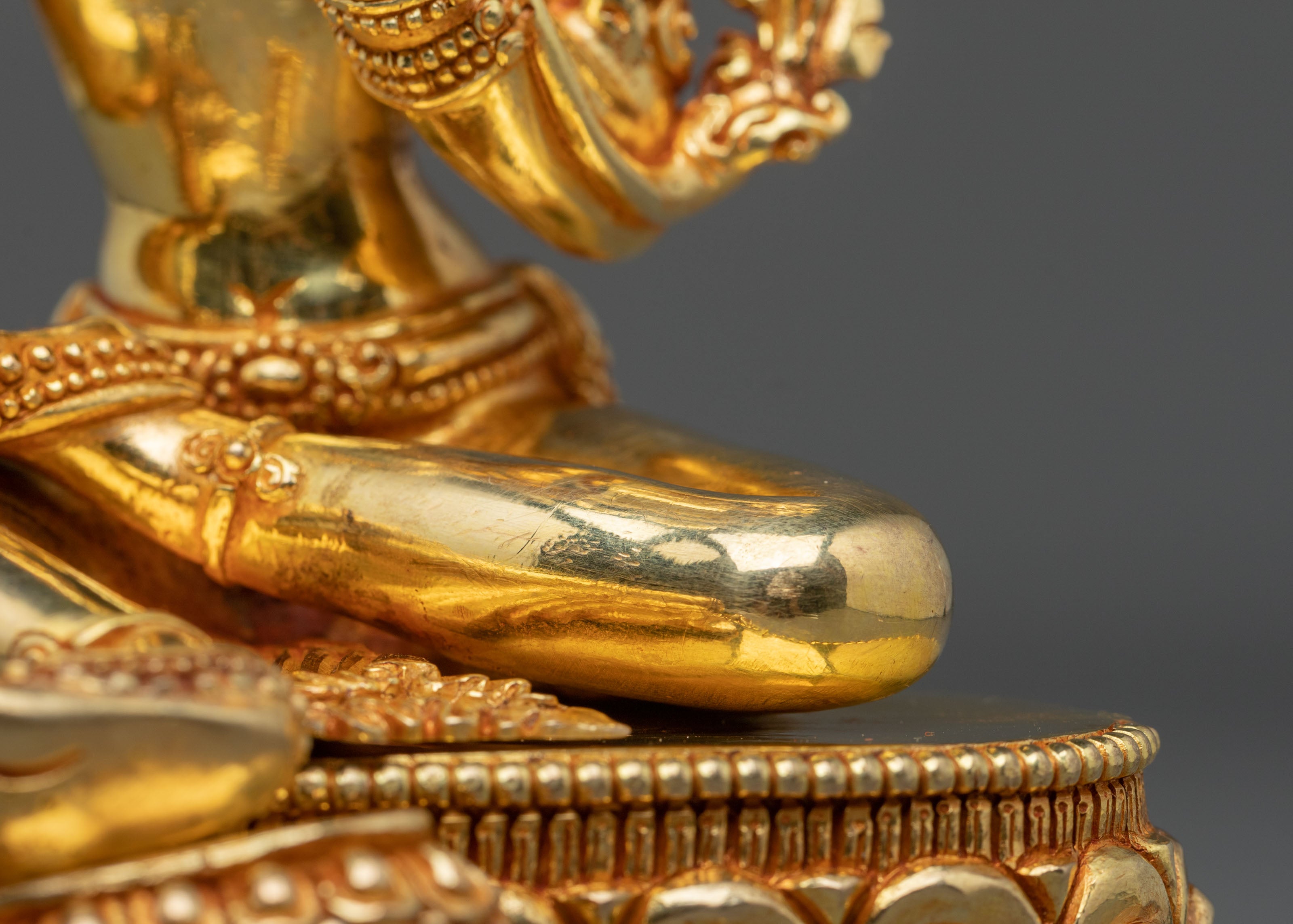 Green Tara Figurine with Acrylic Painting | Home Decor