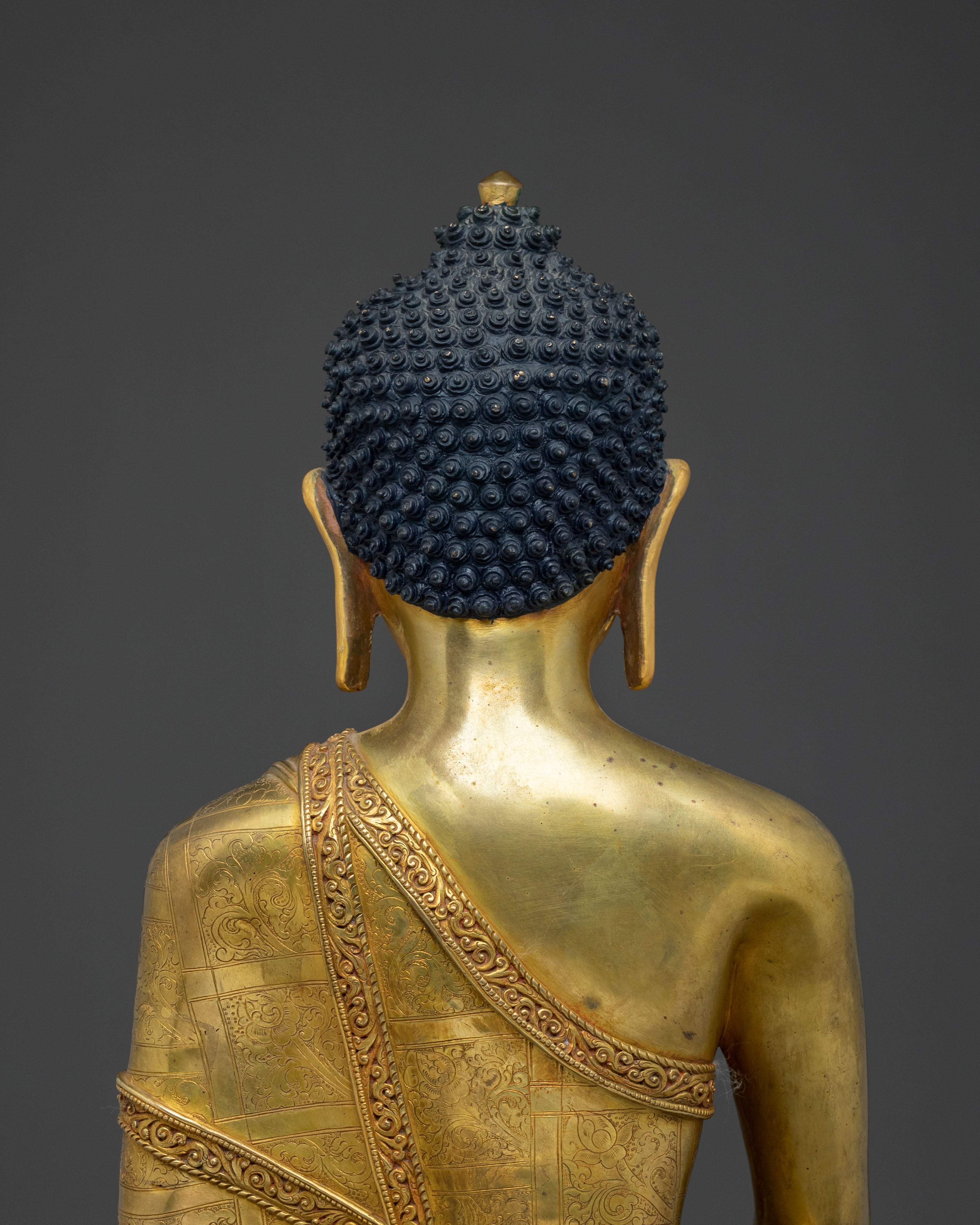 Tibetan Medicine Buddha Buddhist Statue | 24K Gold Gilded