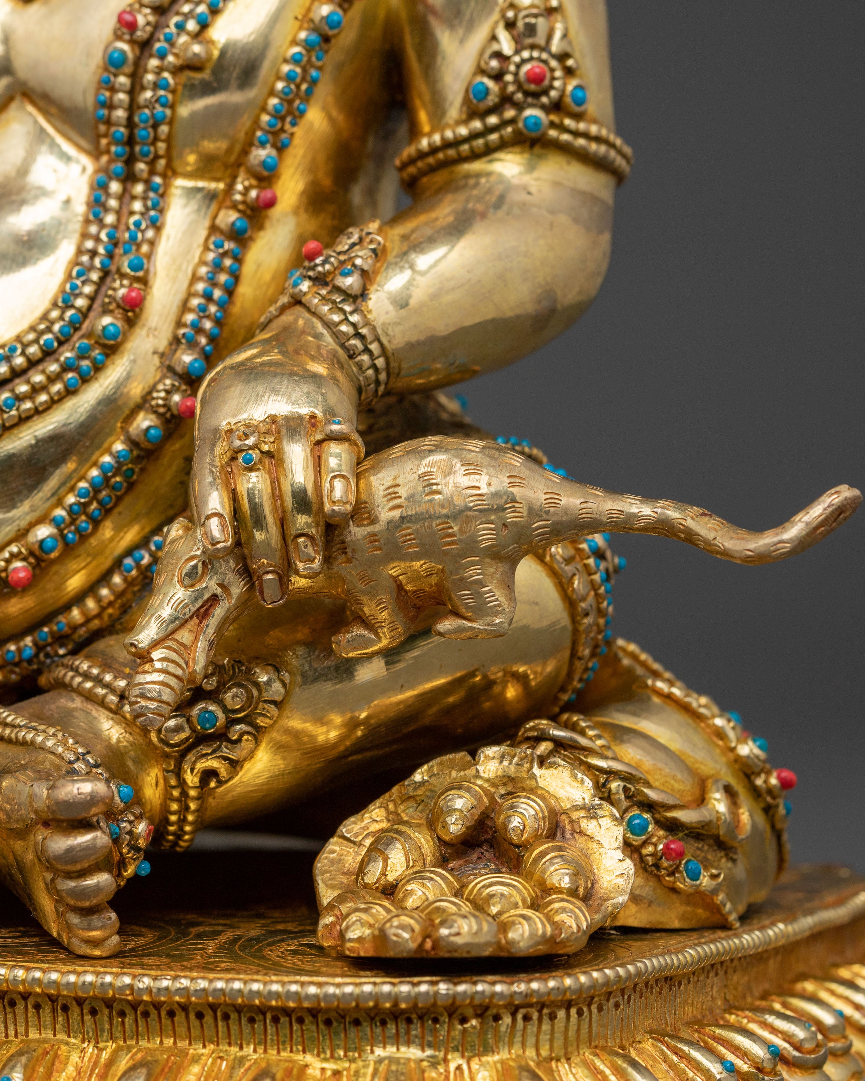 Dzambhala Spiritual Wealth Statue | Buddhist God of Prosperity Sculpture
