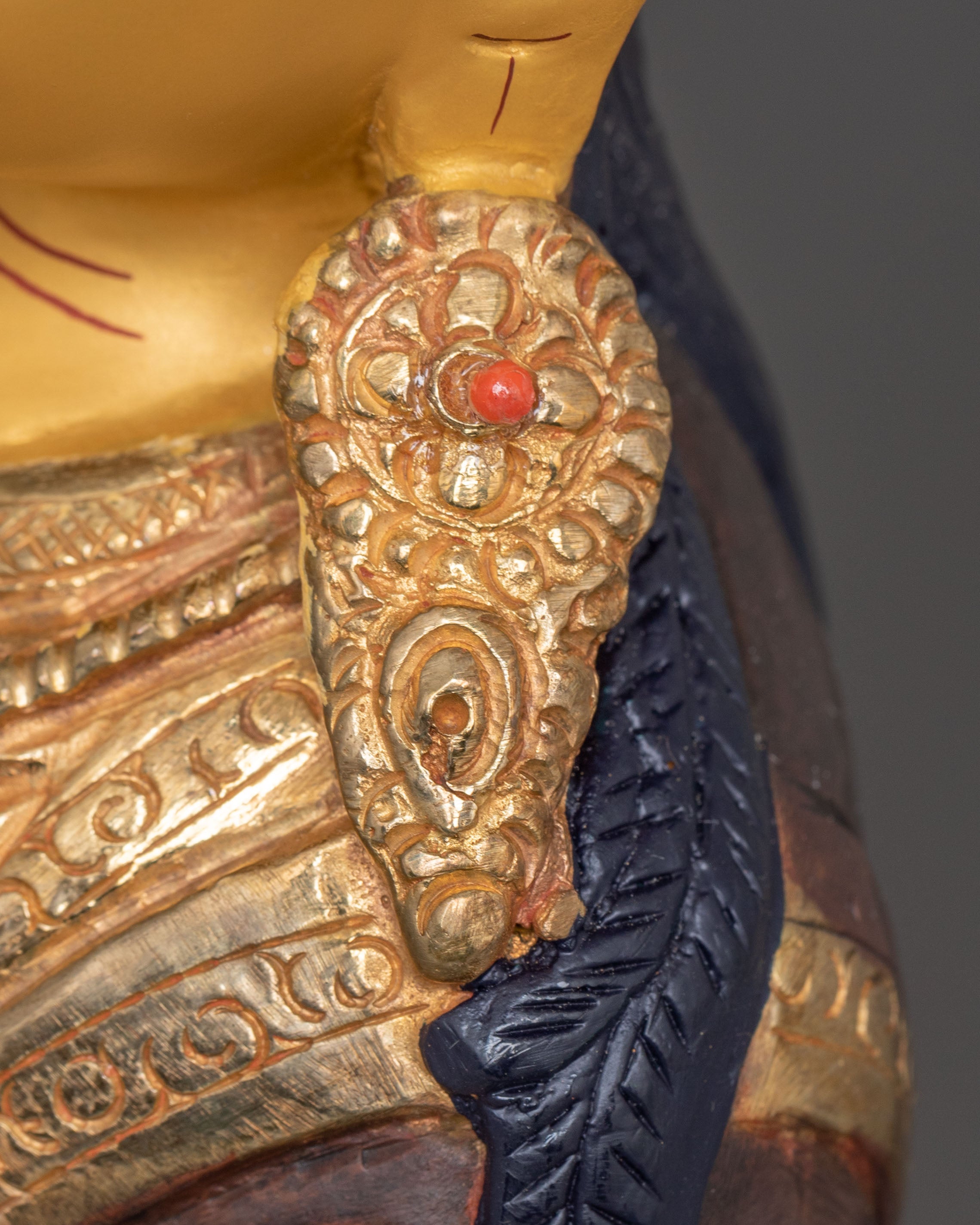 Handcrafted Copper Statue of Guru Rinpoche | Tibetan Tantric Master