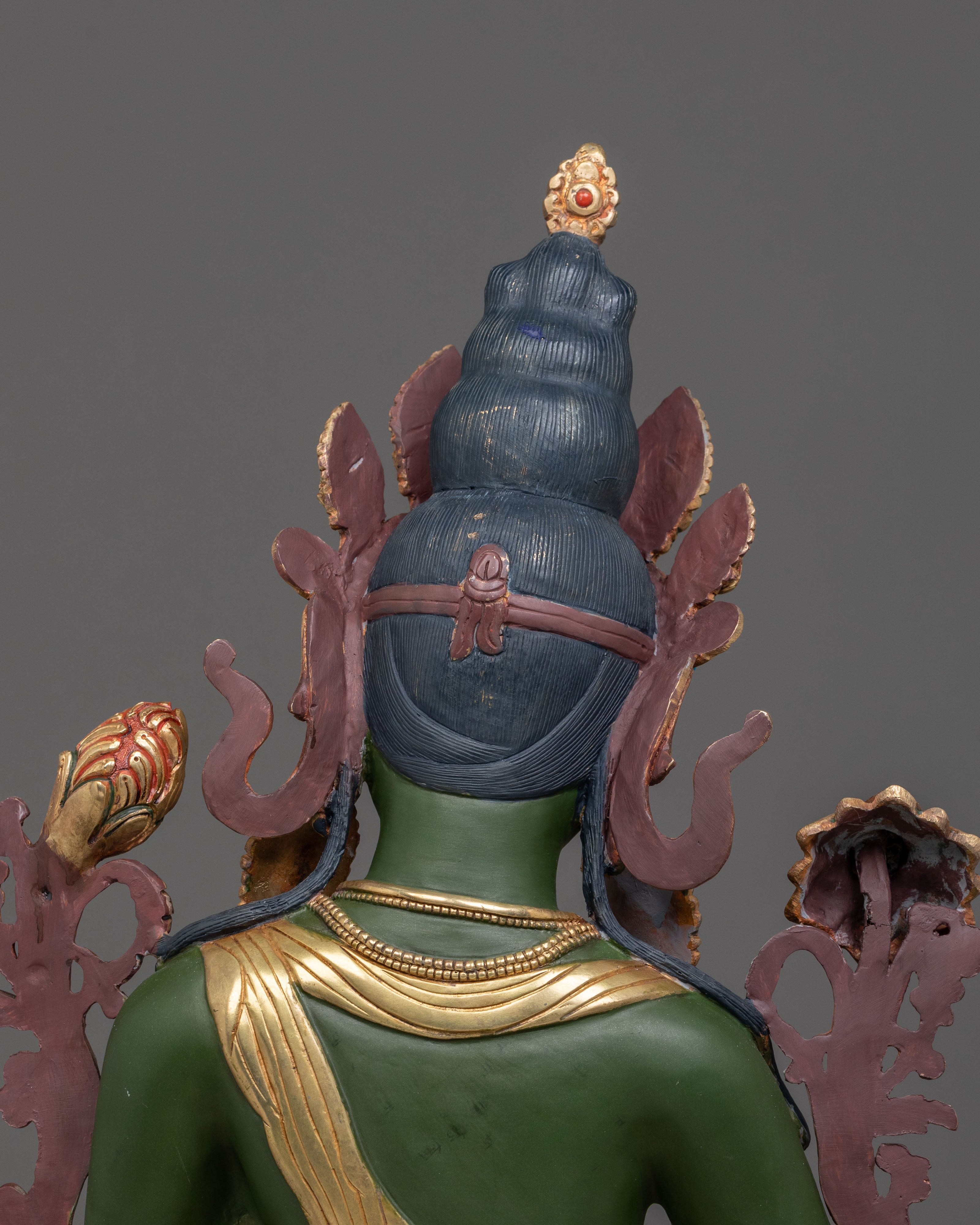 Handmade Green Tara Spiritual Statue | Home Decor