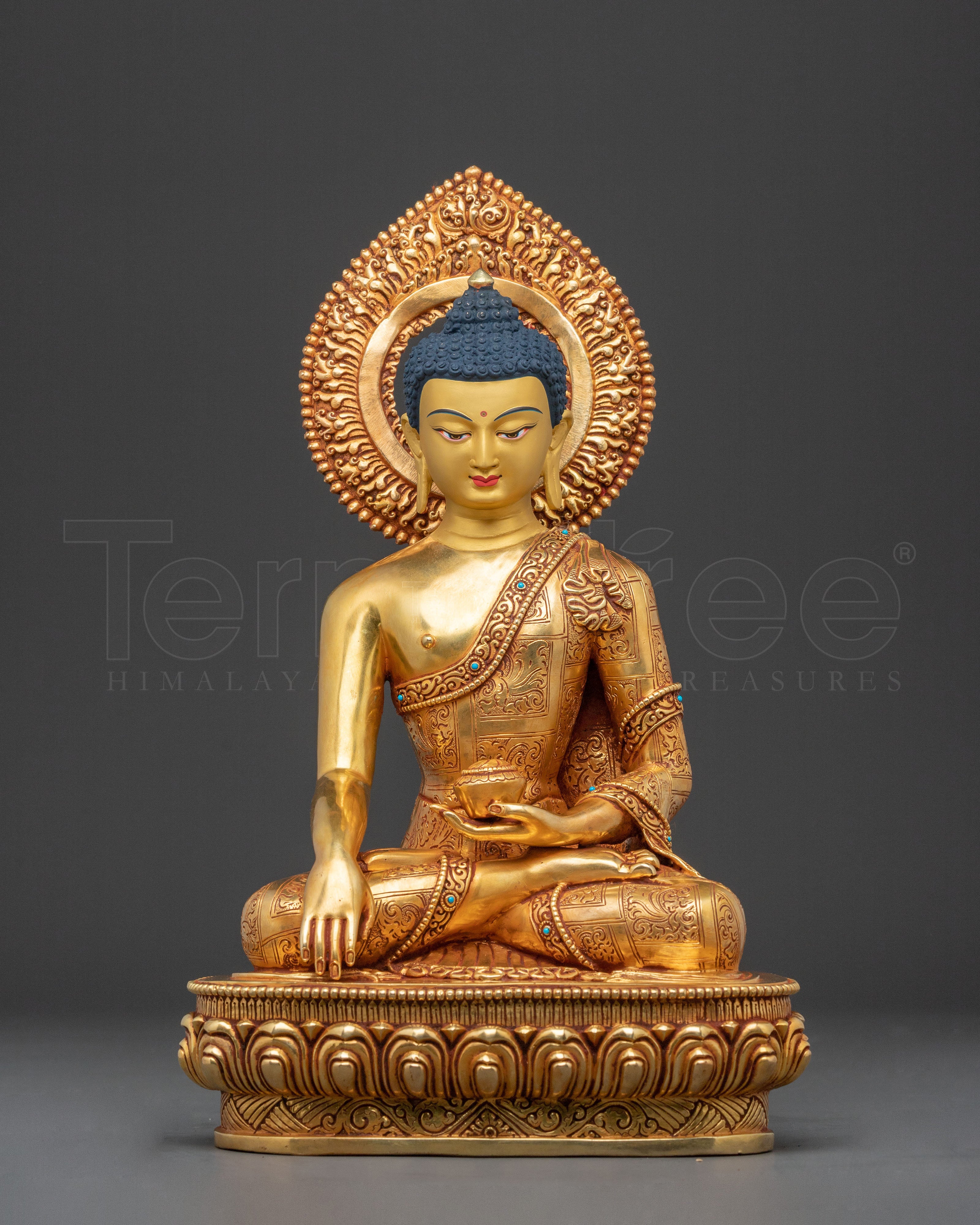 Shakyamuni Buddha Religious Statue – Hand-Gilded