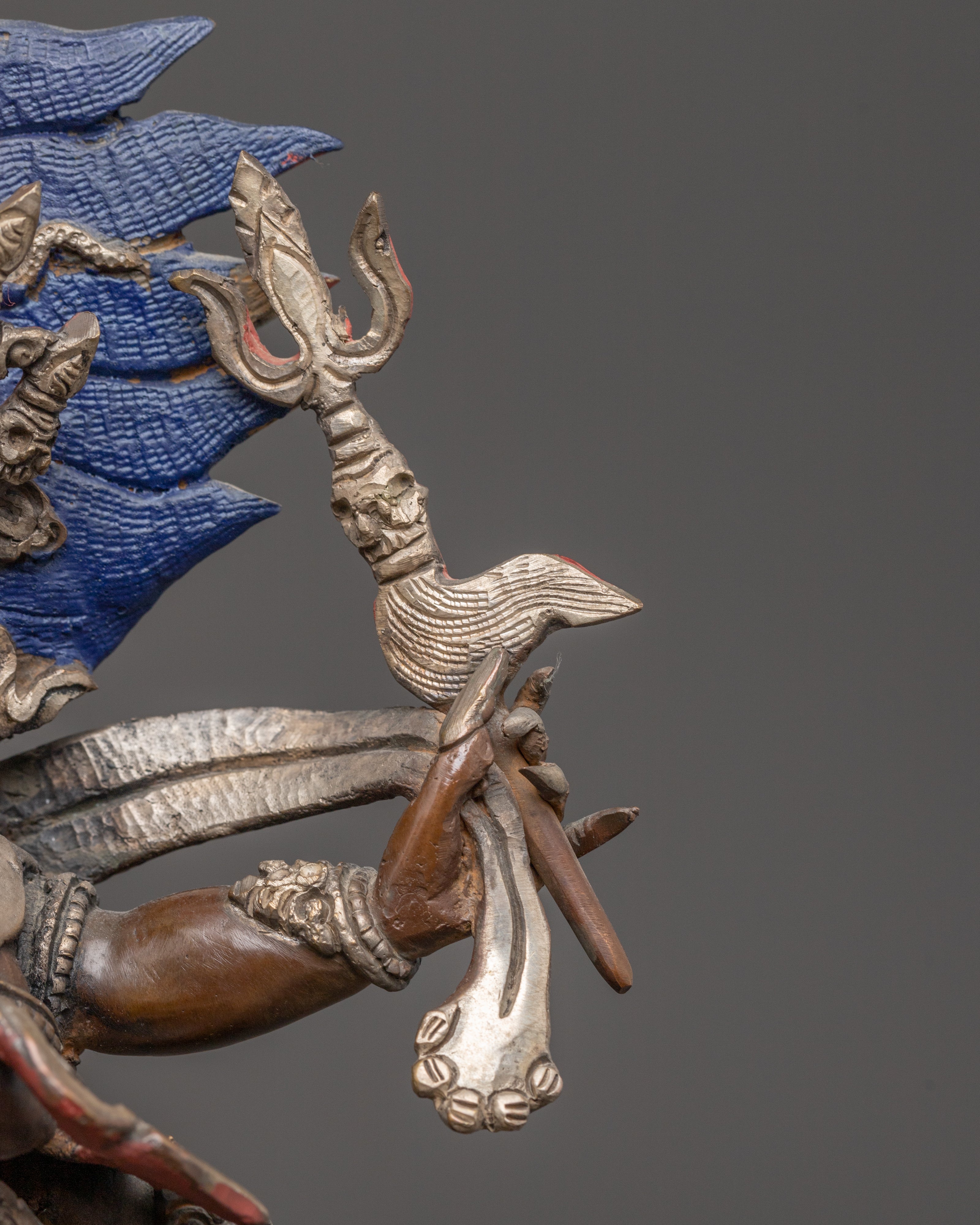 Six Armed Mahakala Statue : The Dharma Protector