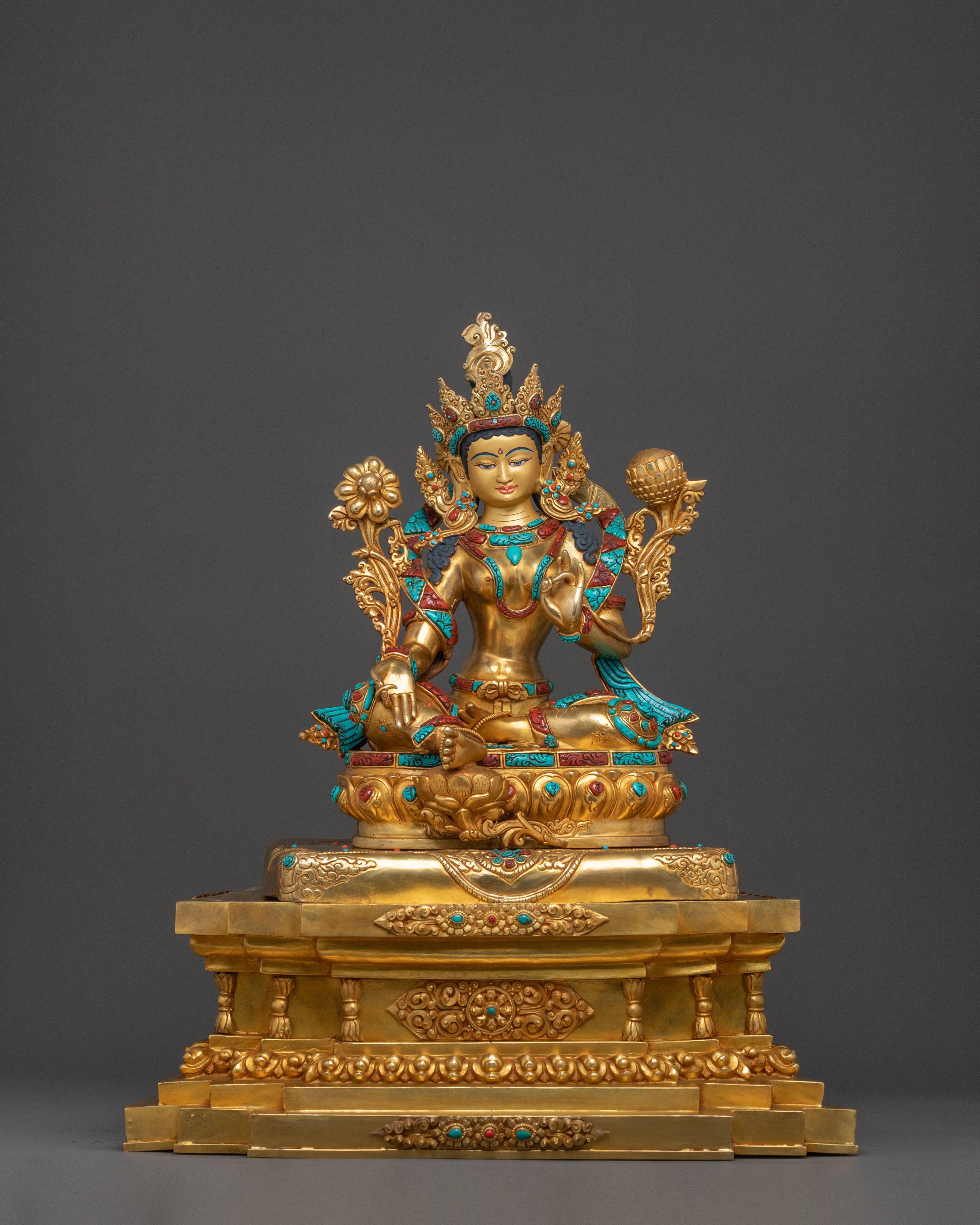 Green Tara Statue | Made in Nepal