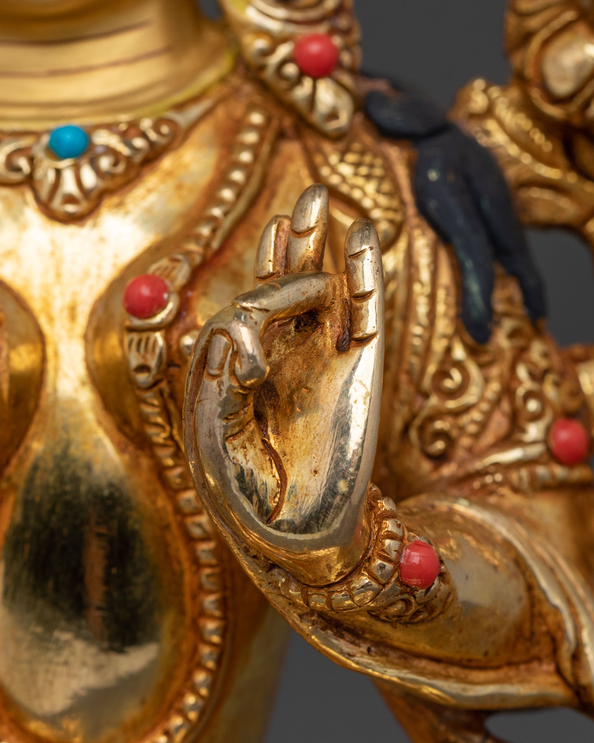 Green Tara Sacred Statue: Handcrafted in Nepal