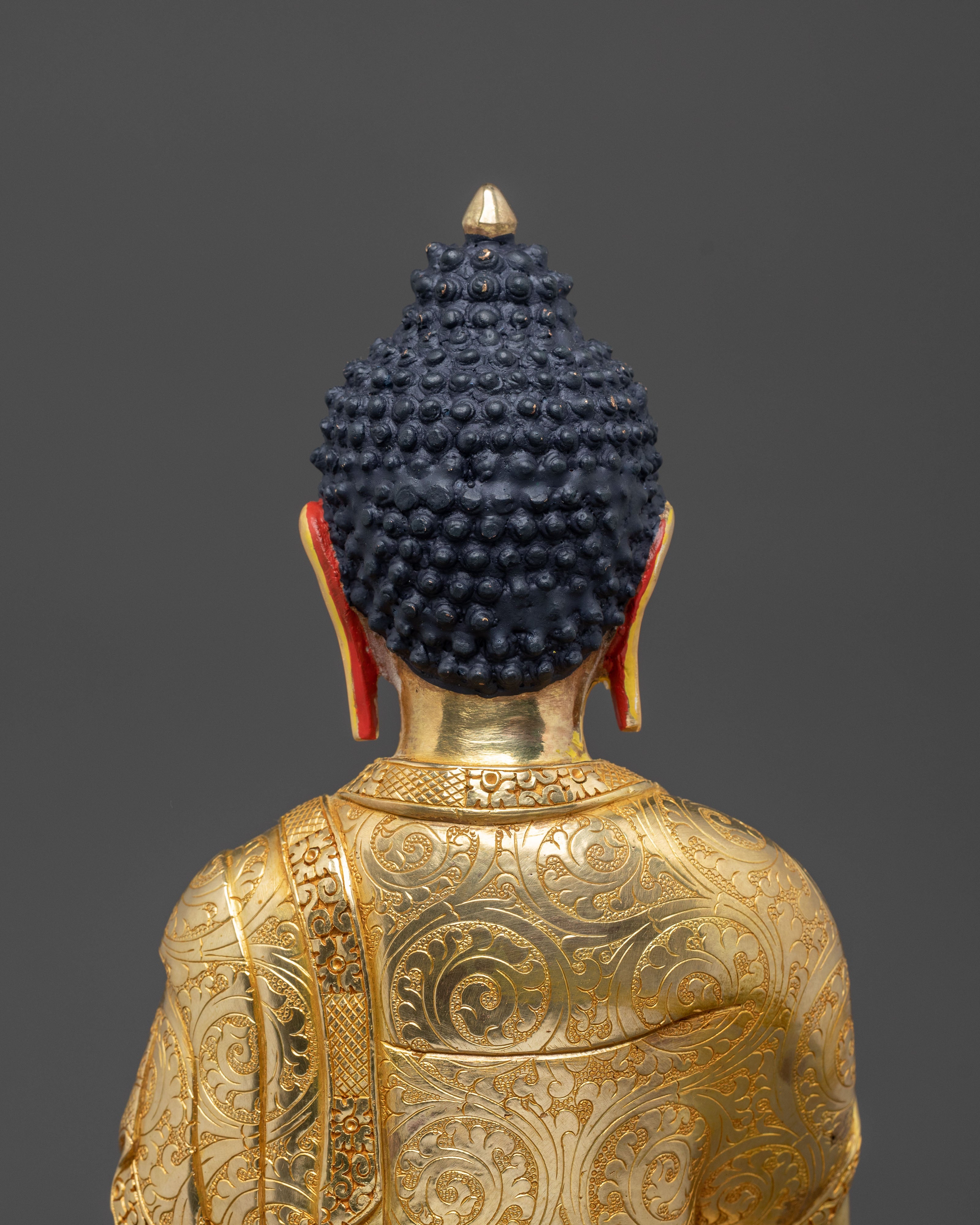 Shakyamuni Buddha Liberation Statue - 24K Gold Gilded Art