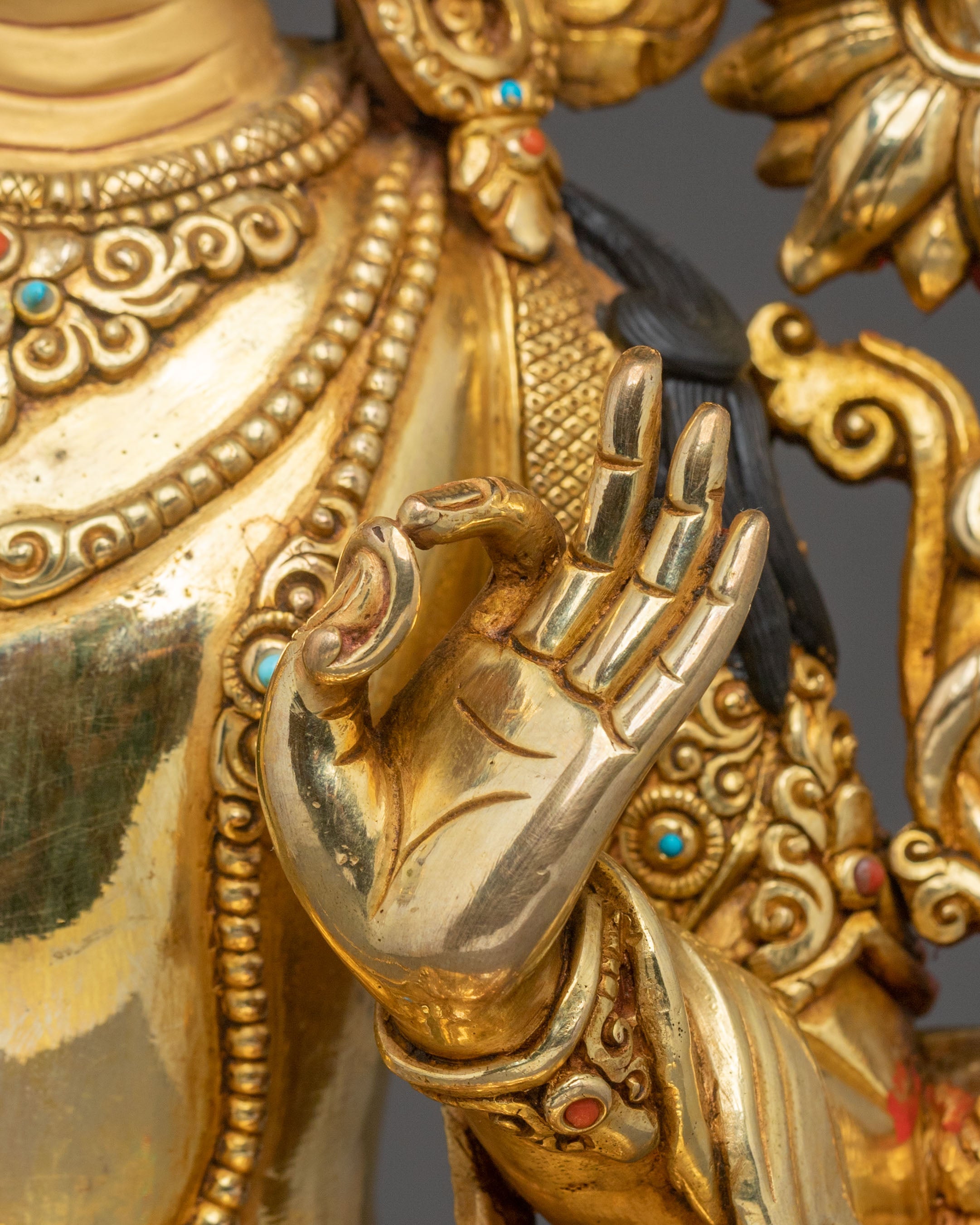 Handmade Manjushri Buddhist Statue | Home Decor