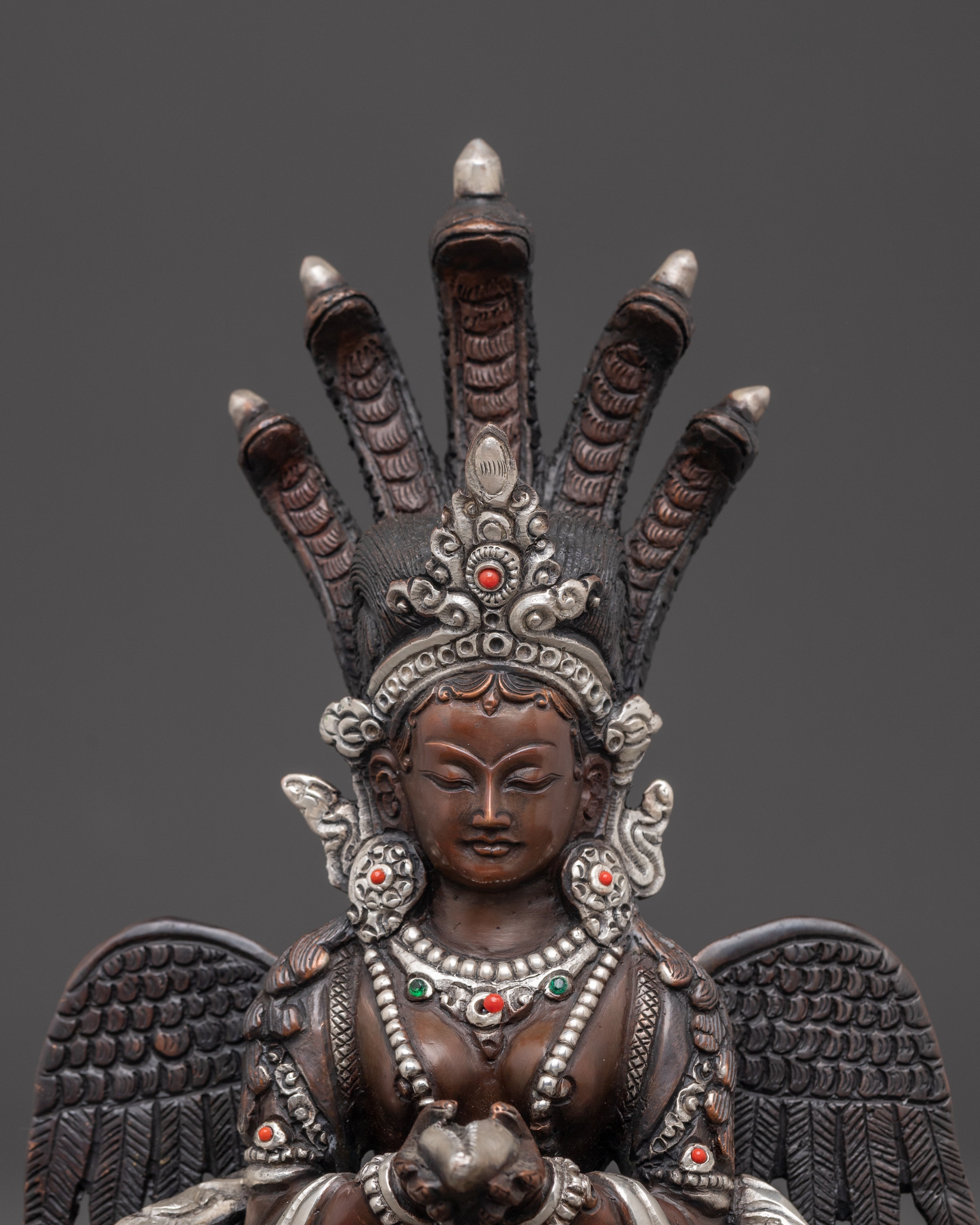 Handmade Sacred Naga Kanya Sculpture | Traditional Himalayan Art