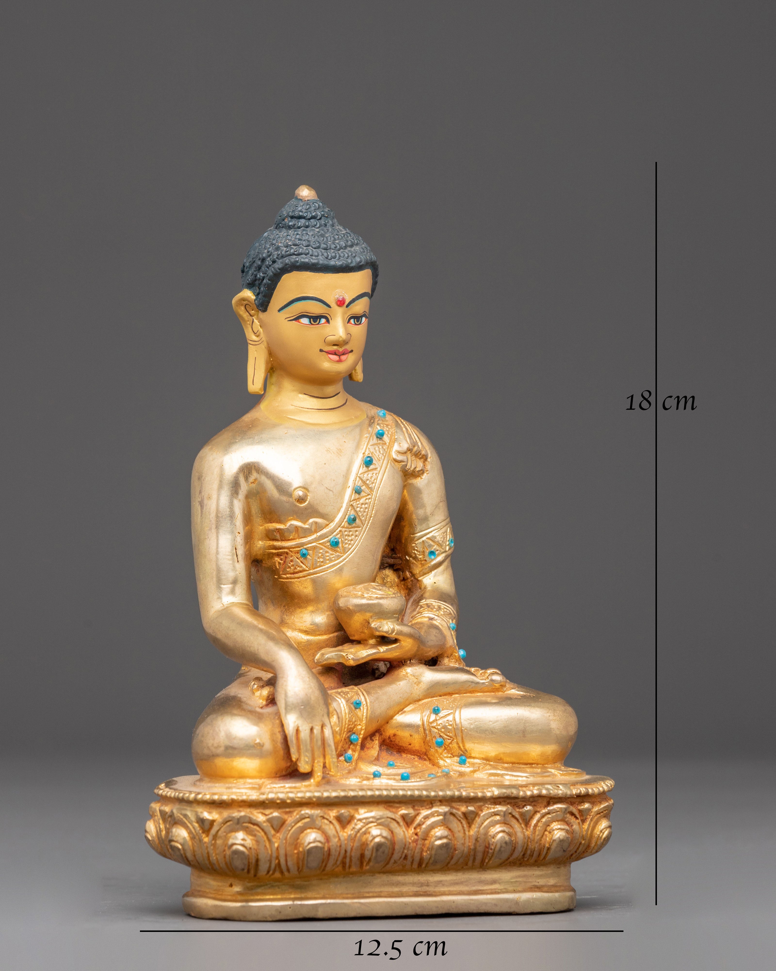 Handmade Copper Statue of Buddha Shakyamuni