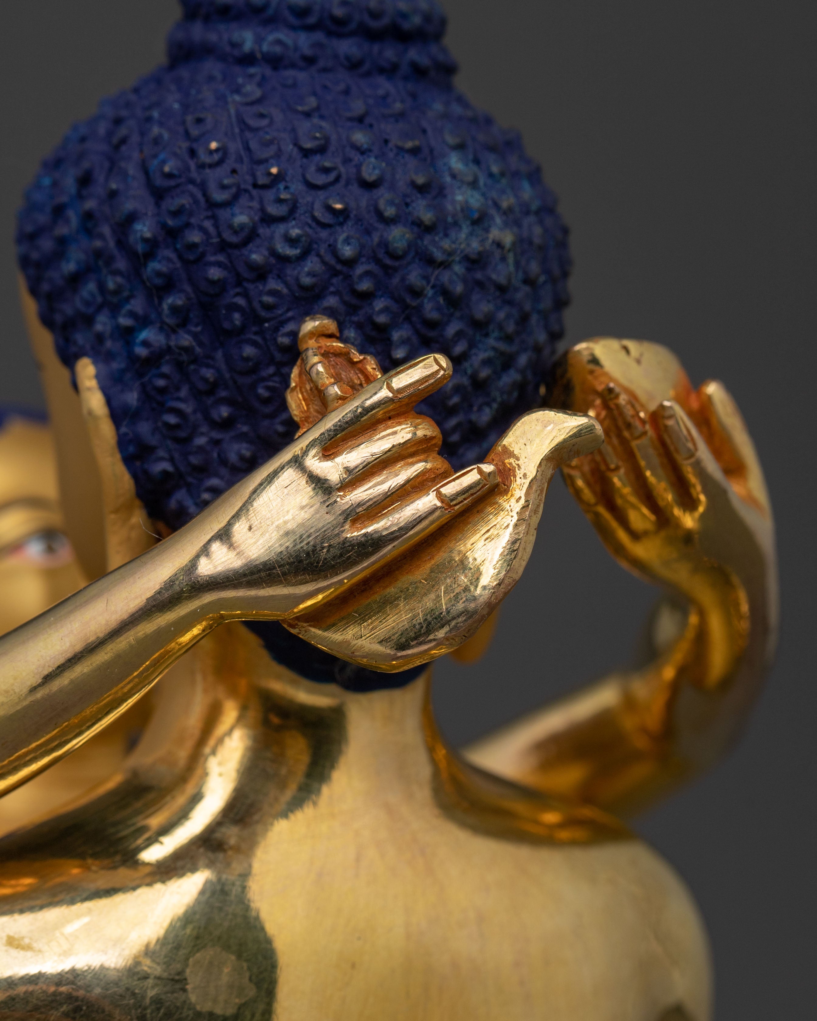Samantabhadra with Consort 24K Gold Gilded Statue