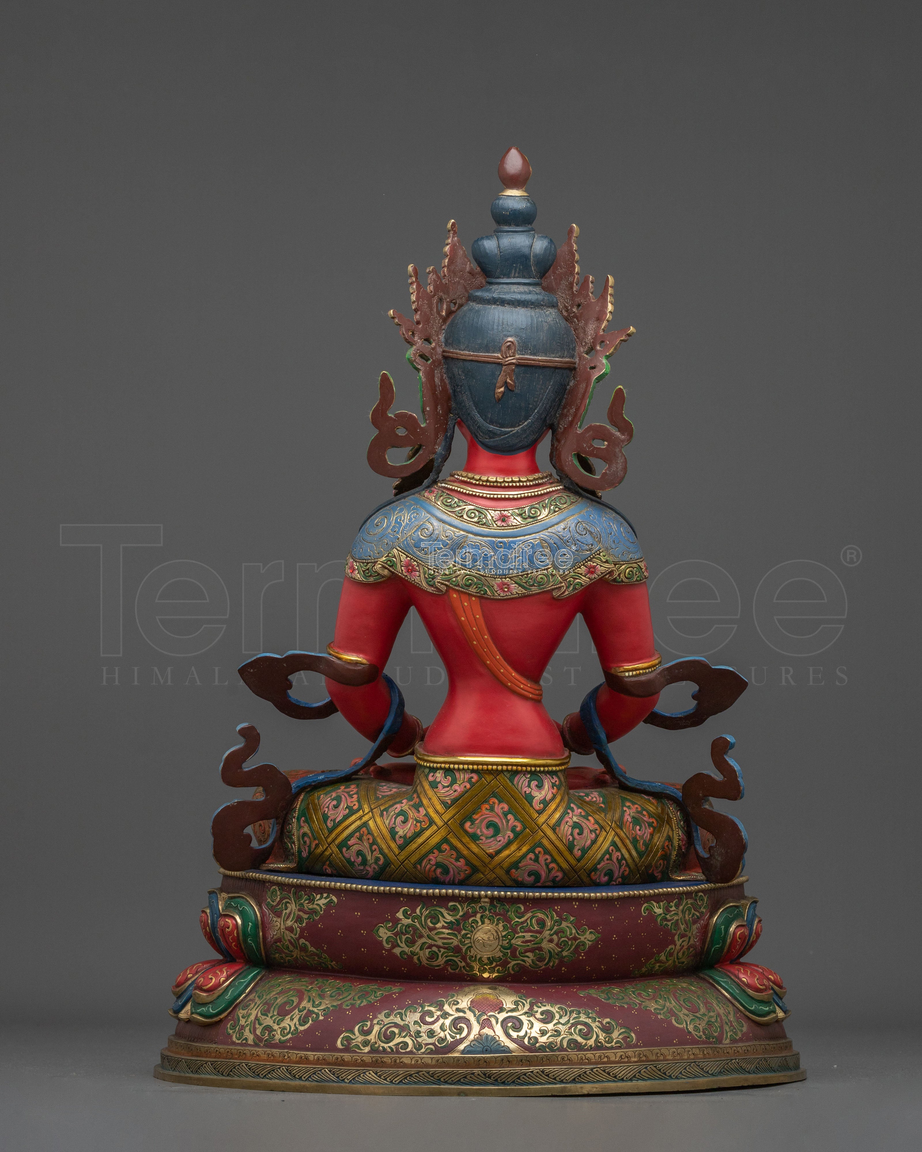 Amitayus Long Life Buddha Handmade Statue | Handmade Spiritual Sculpture