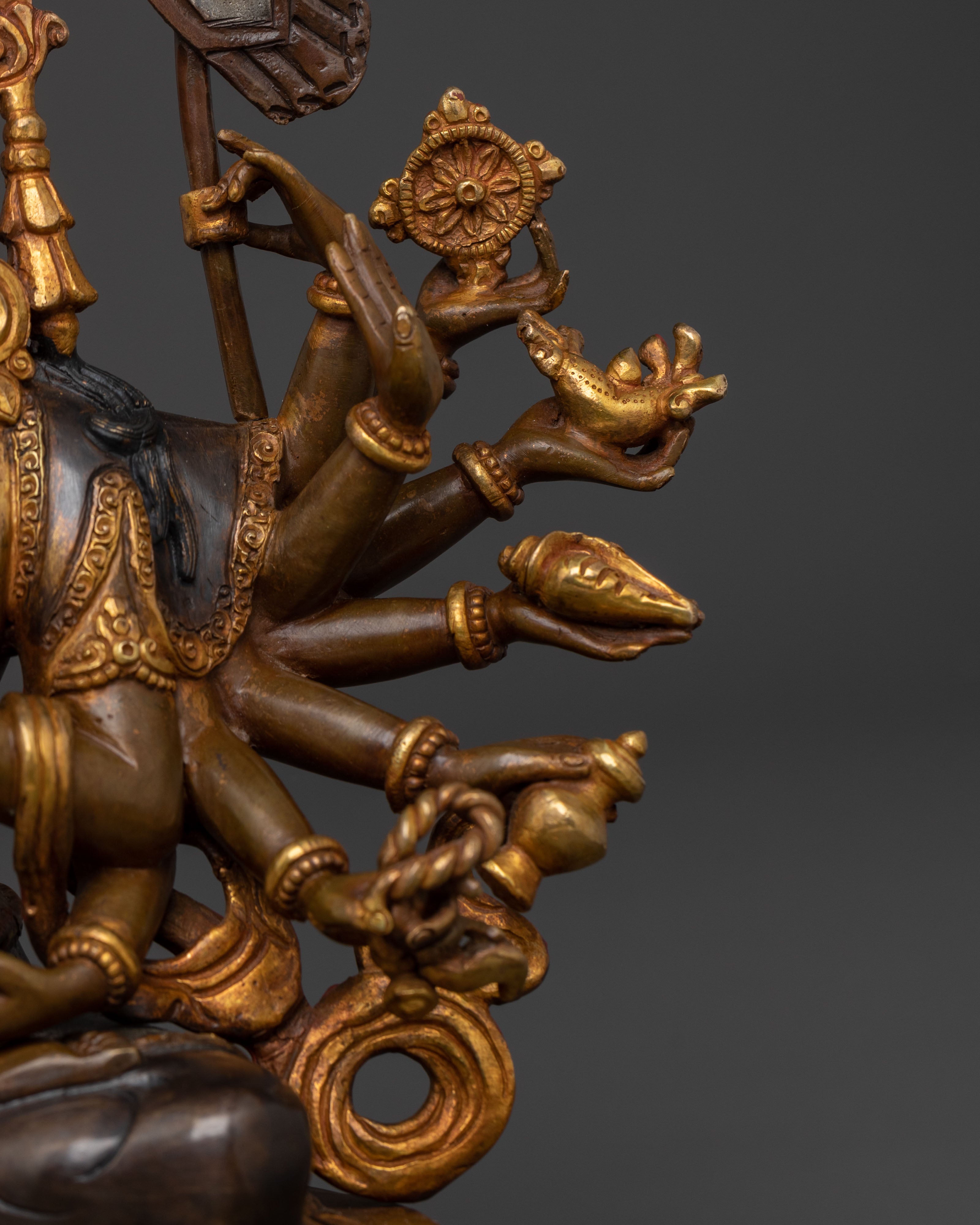 Chundi Spiritual Statue | Oxidized Copper Figure