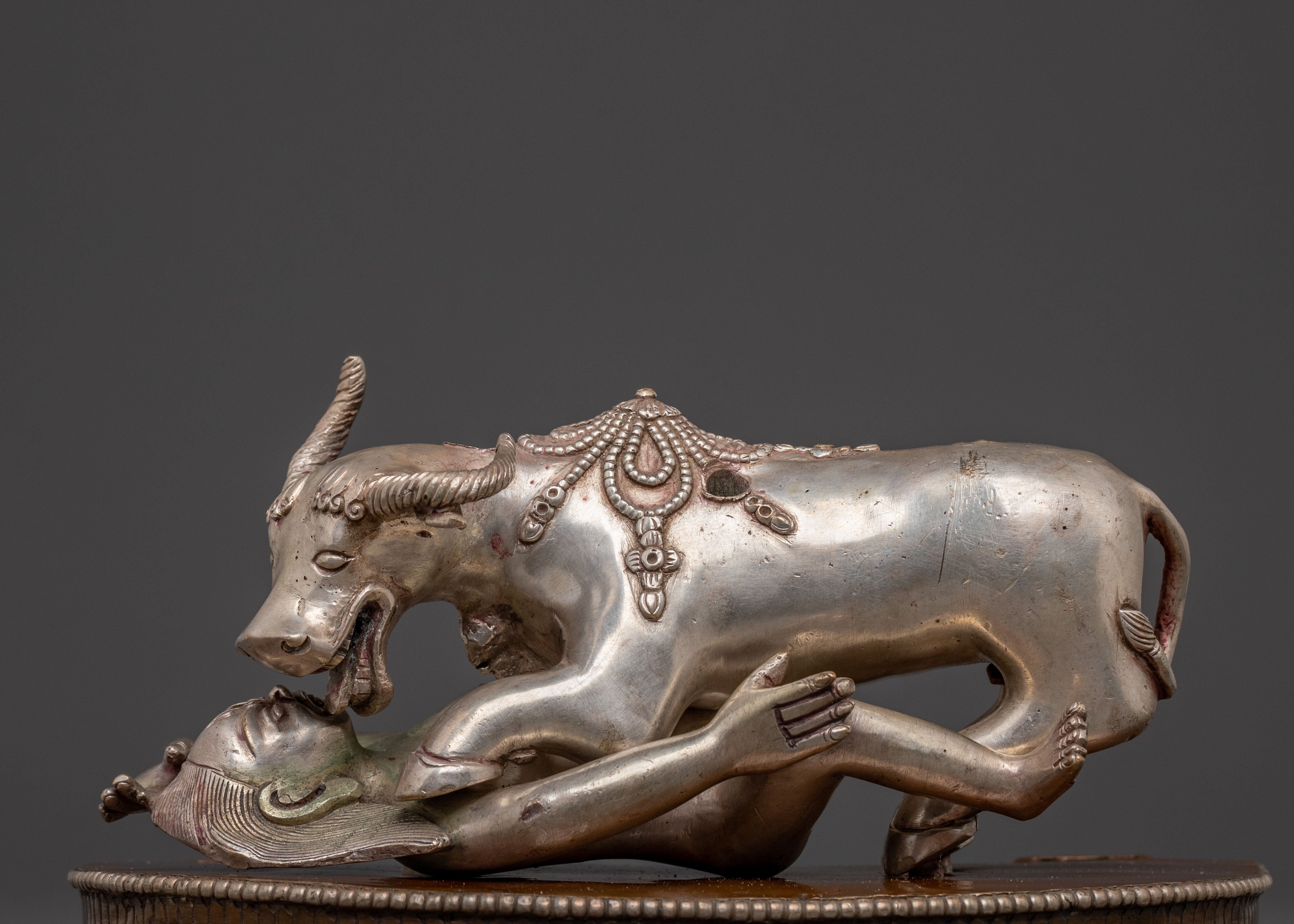 Handcrafted Statue of Yamantaka With Consort – Oxidized Copper Art